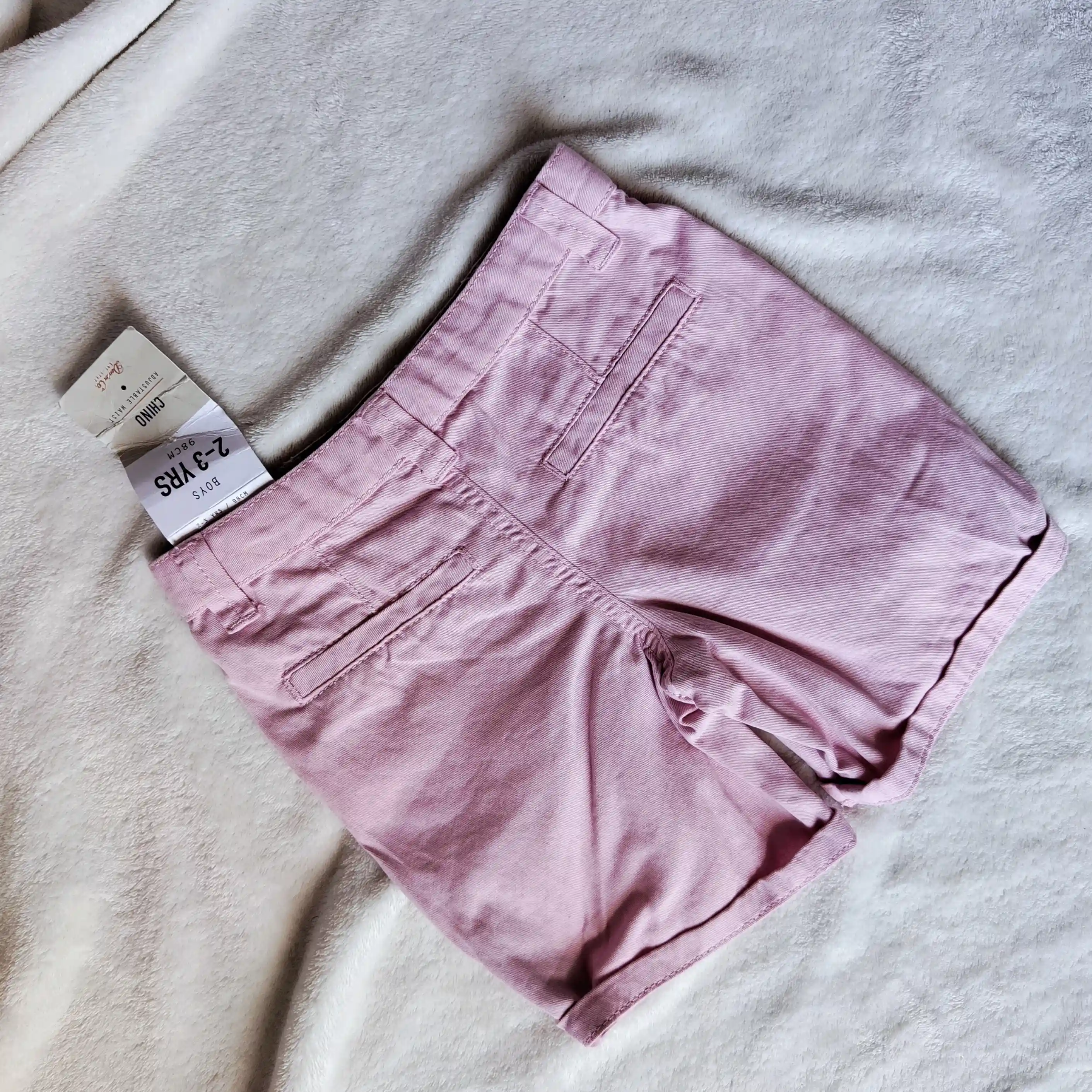 Růžové chino kraťasy Primark vel. 98