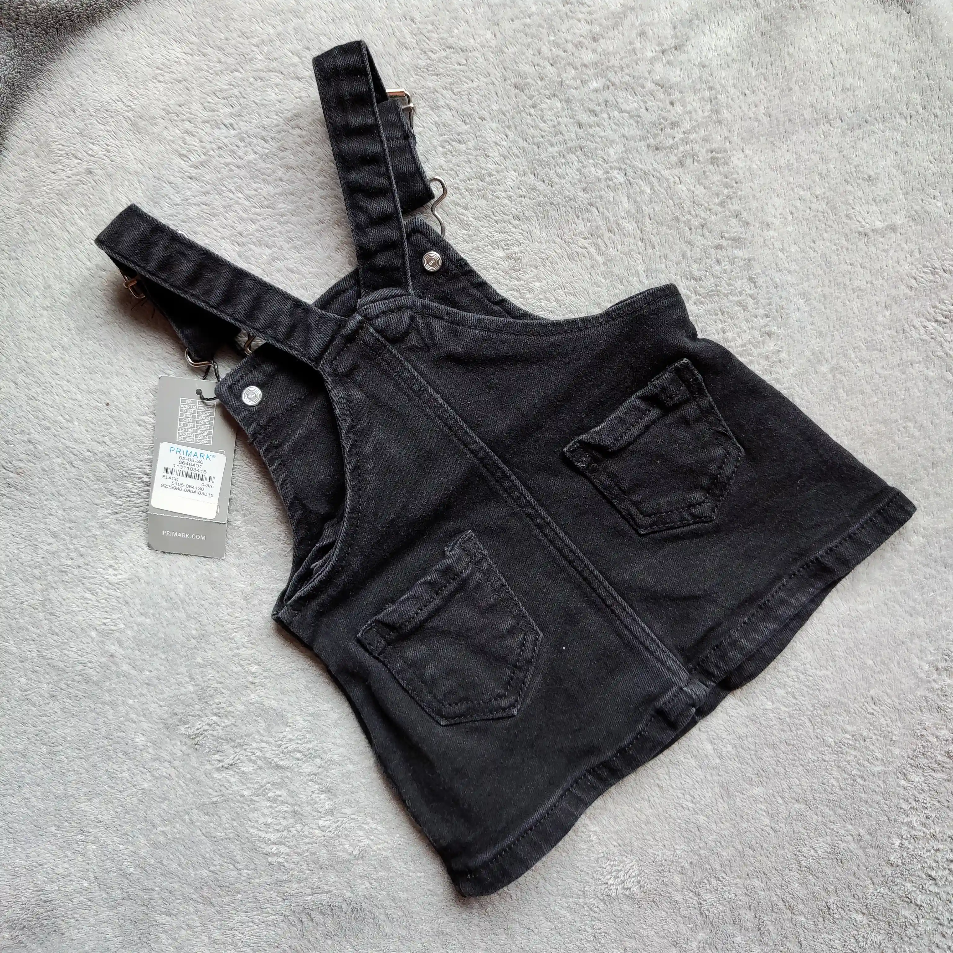 Černé džínové šaty Primark vel. 62