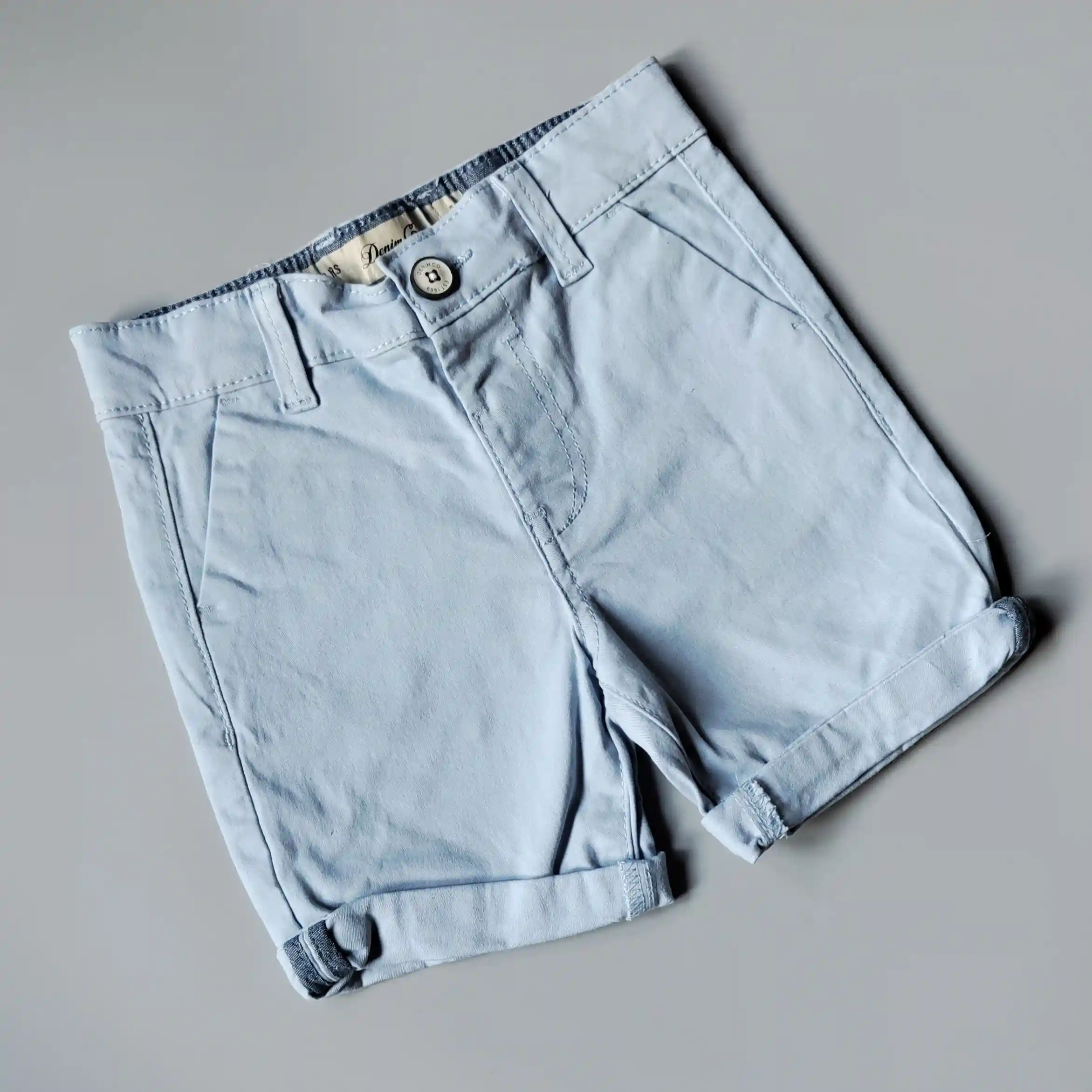 Světle modré Chino kraťasy Denim Co. vel. 98