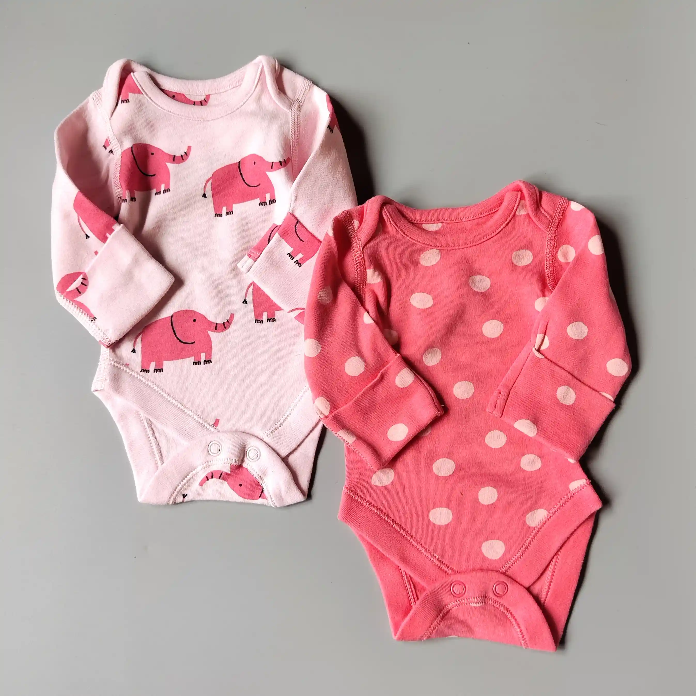 Set dvou body M&S vel. 50 růžoví sloni