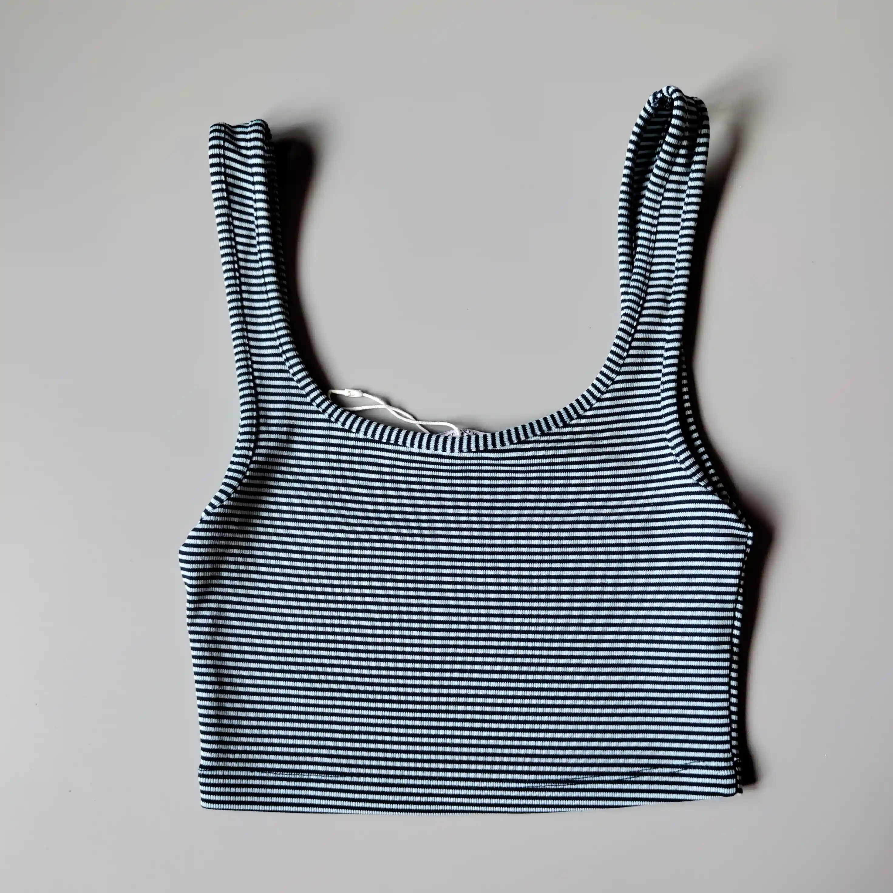 Crop top Zara vel. S tyrkys pruhy