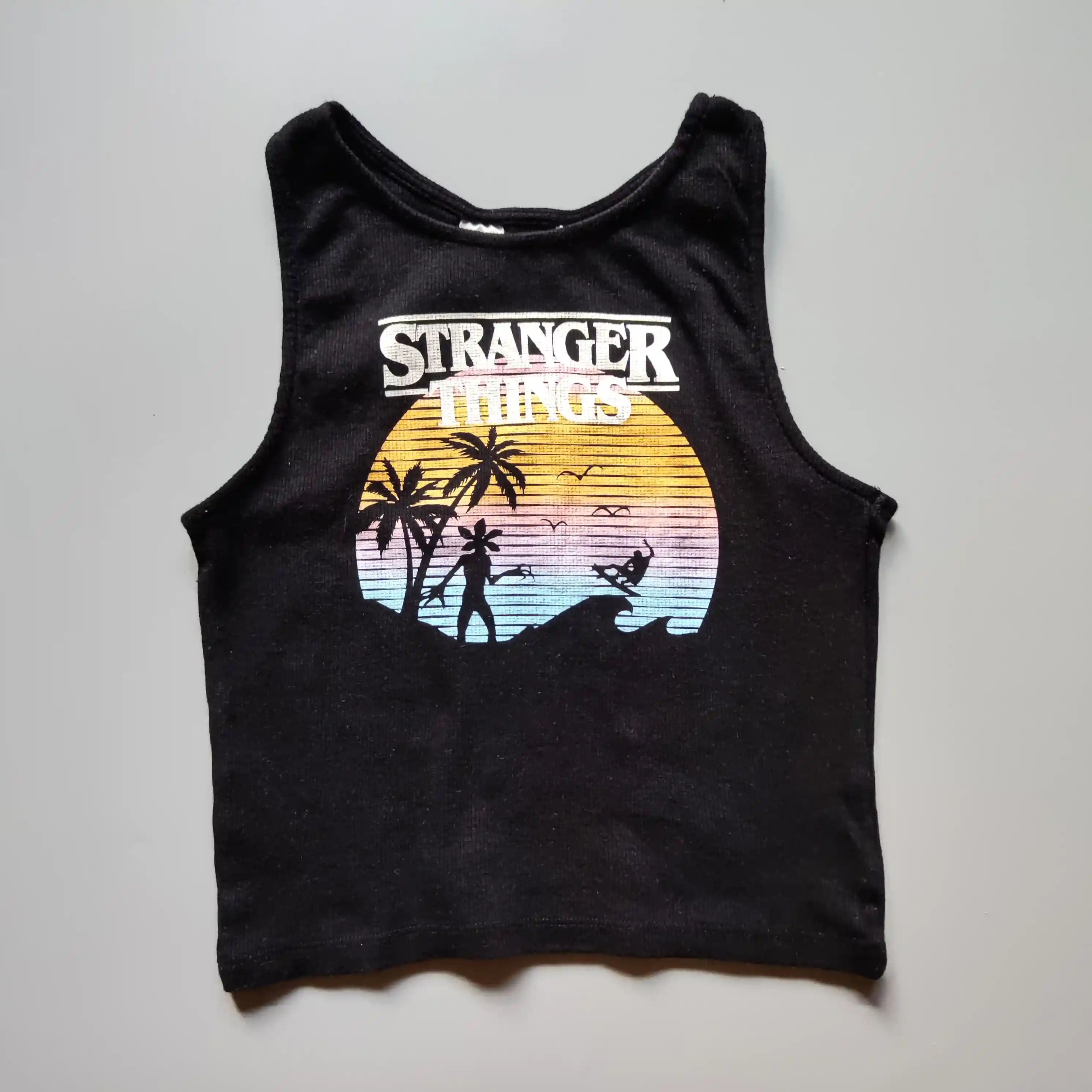 Žebrovaný top H&M Stranger Things vel. 146/152
