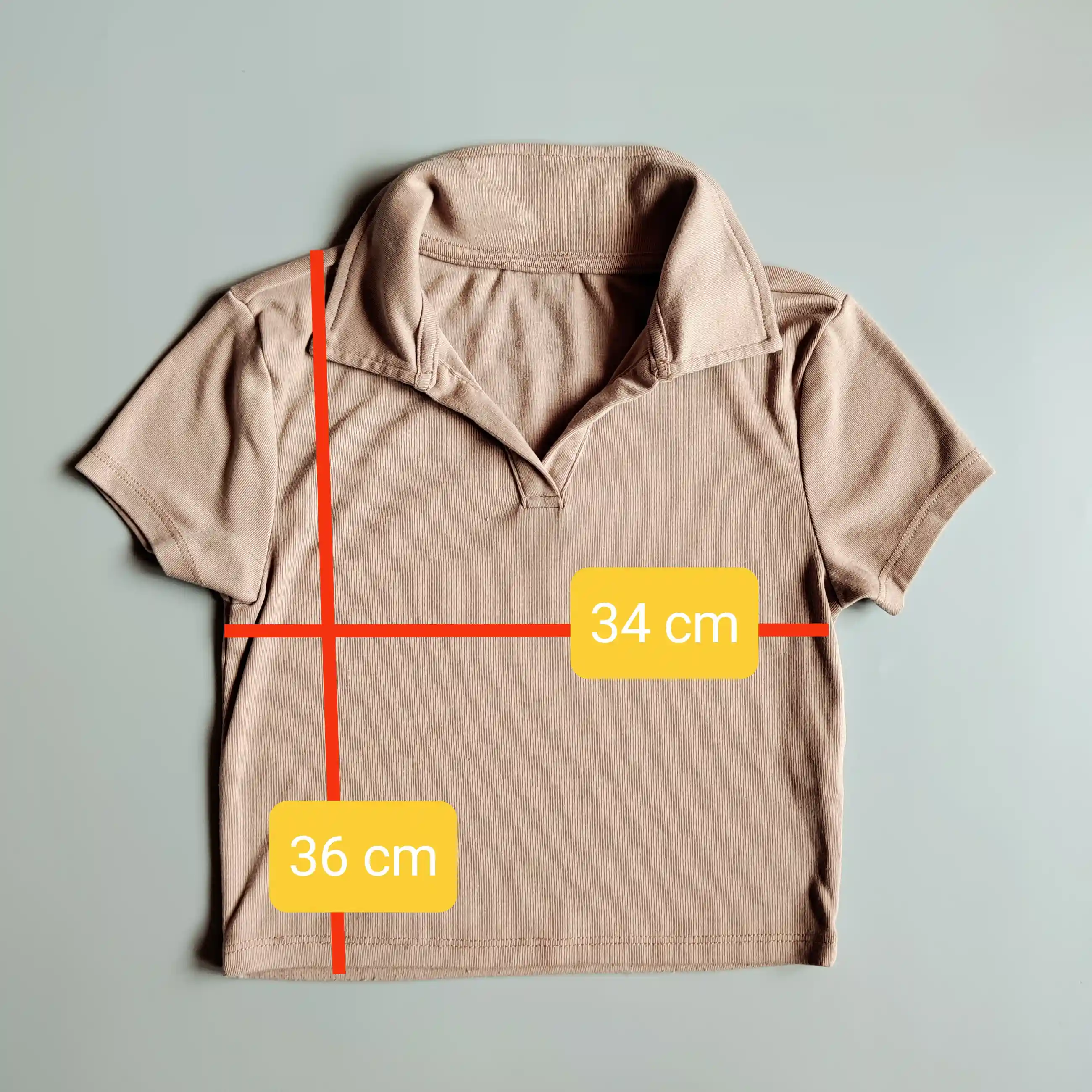 Tričko s límečkem New Look vel. 134 béžové