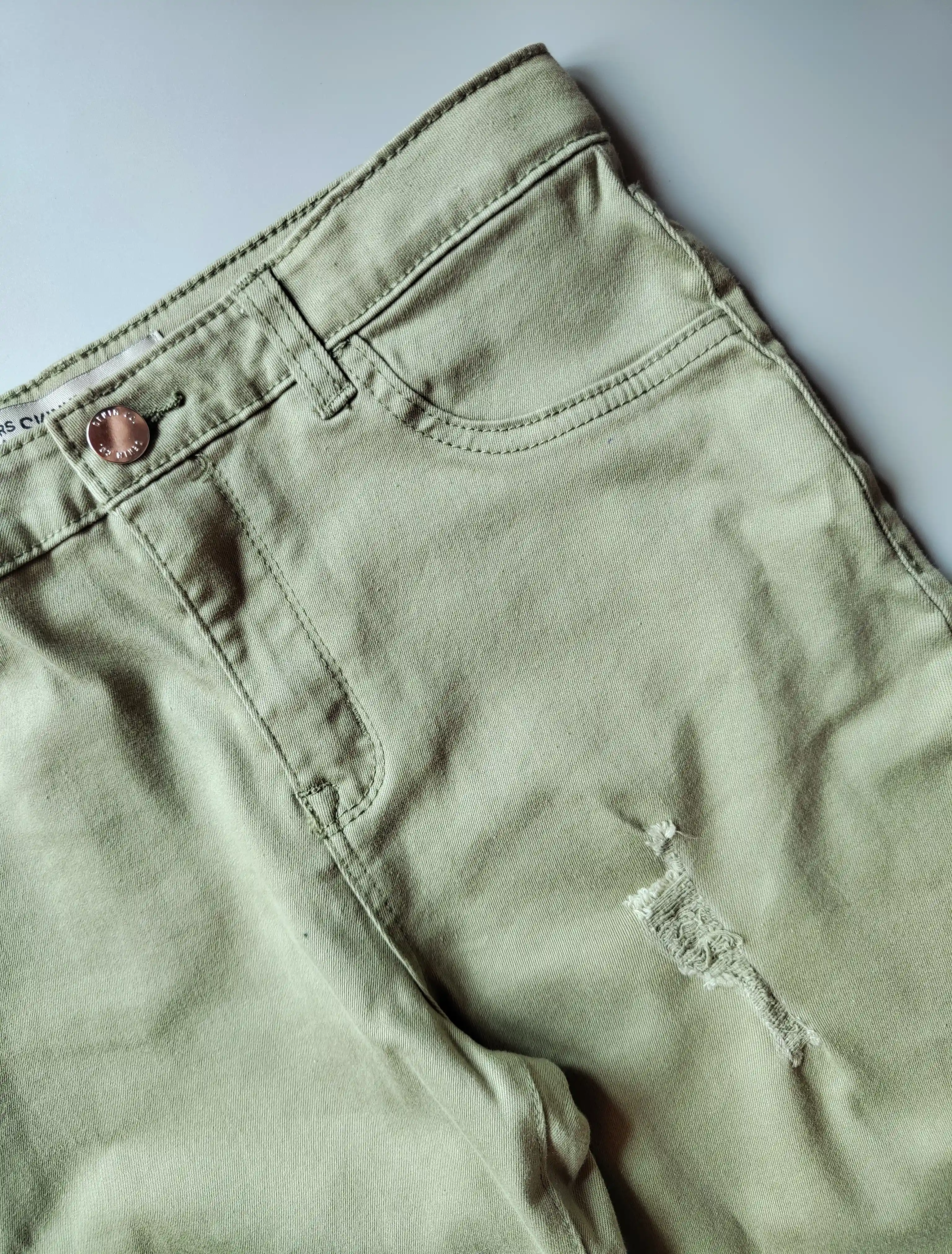 Khaki skinny džíny Denim co. vel. 158