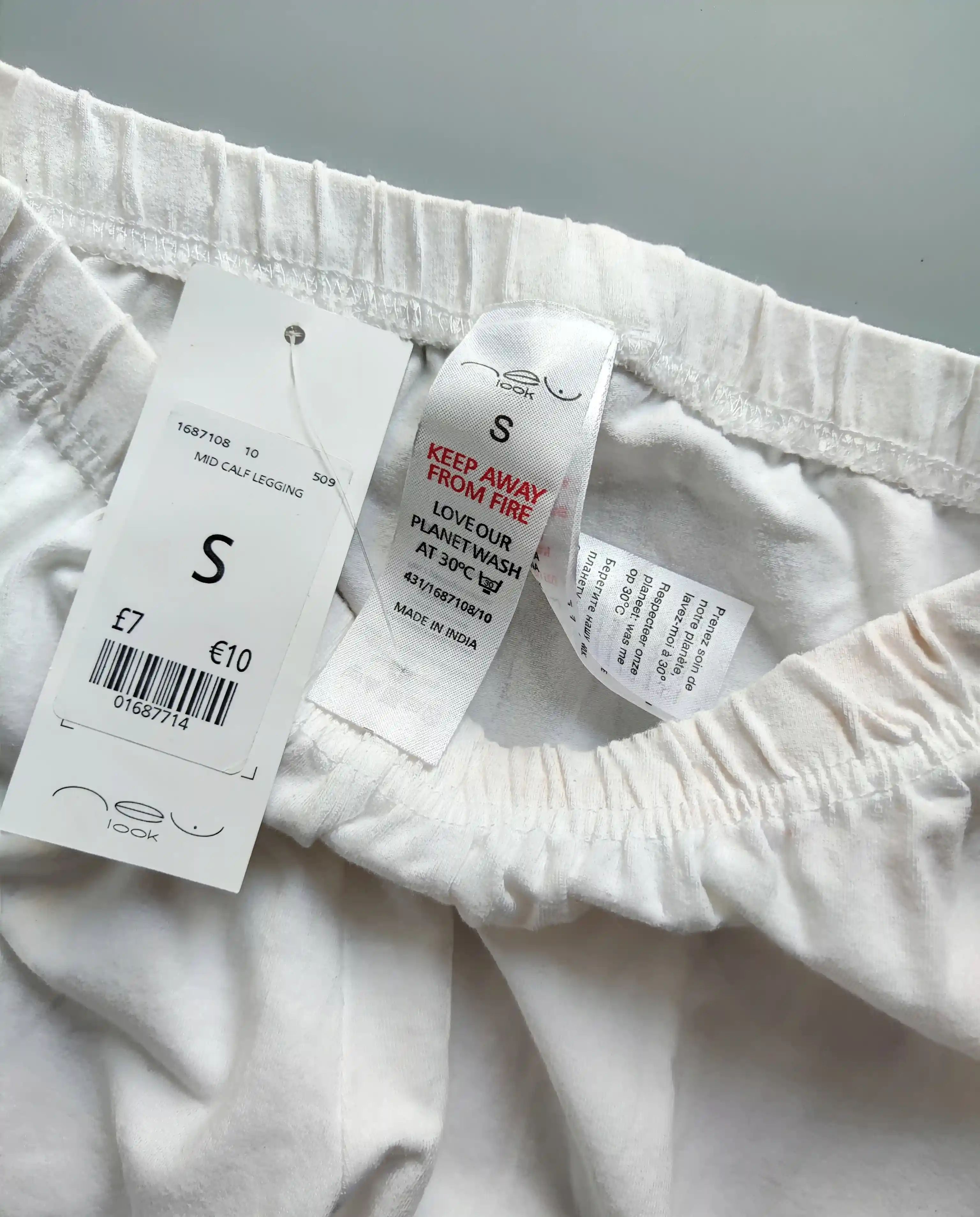 Capri legíny New Look vel. S bílé