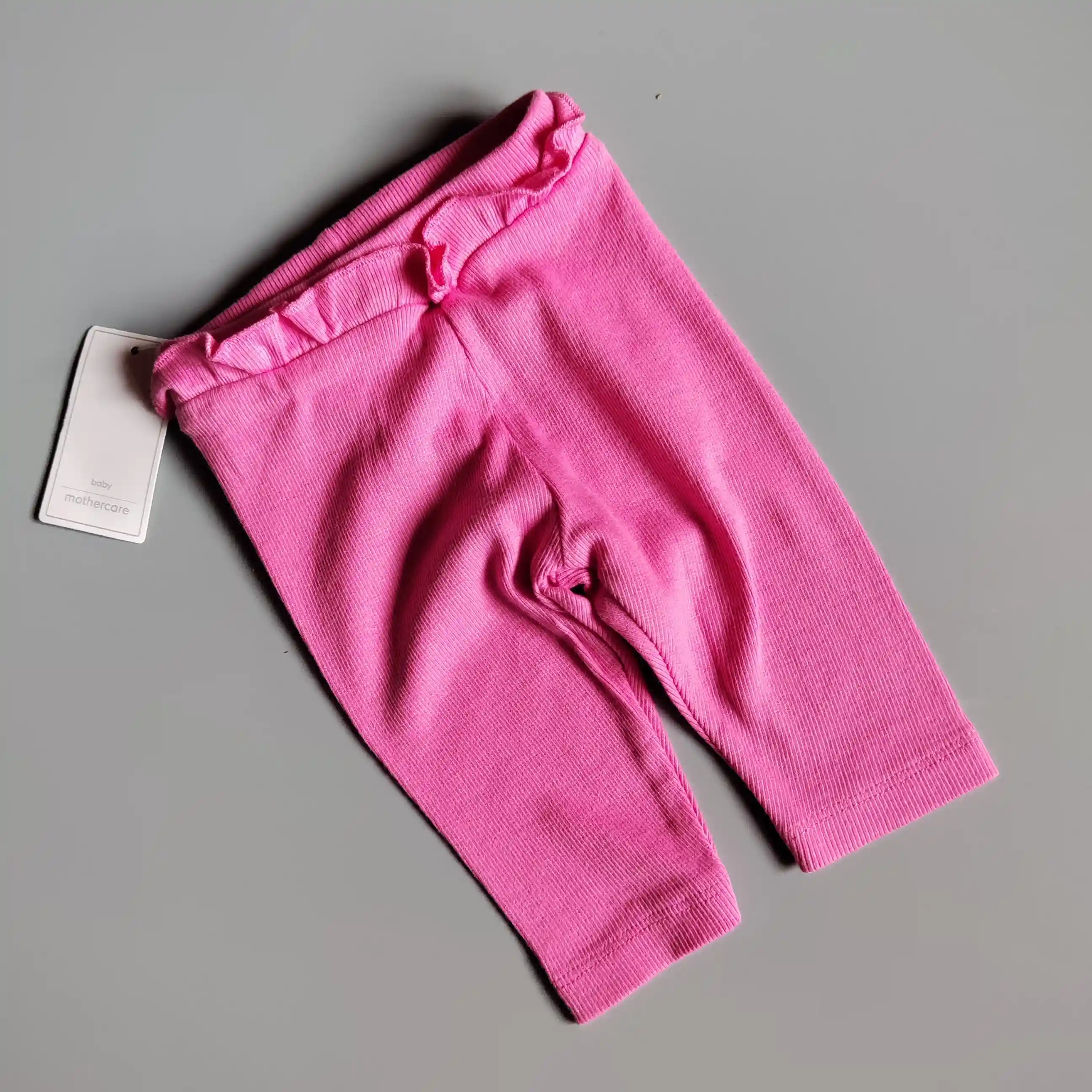 Žebrované legíny Mothercare vel. 56 růžové