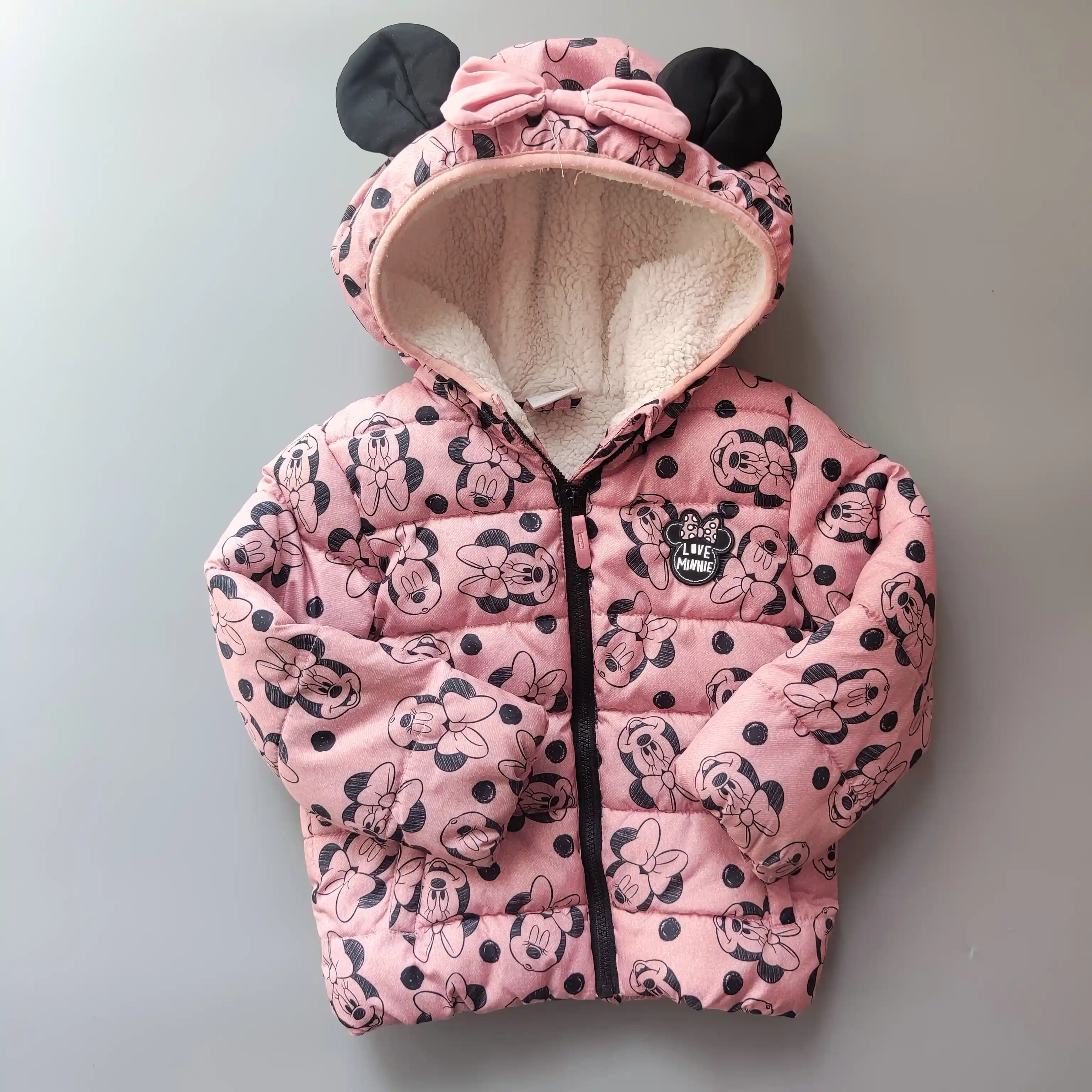 Zimní bunda Disney vel. 92 růžová s Minnie