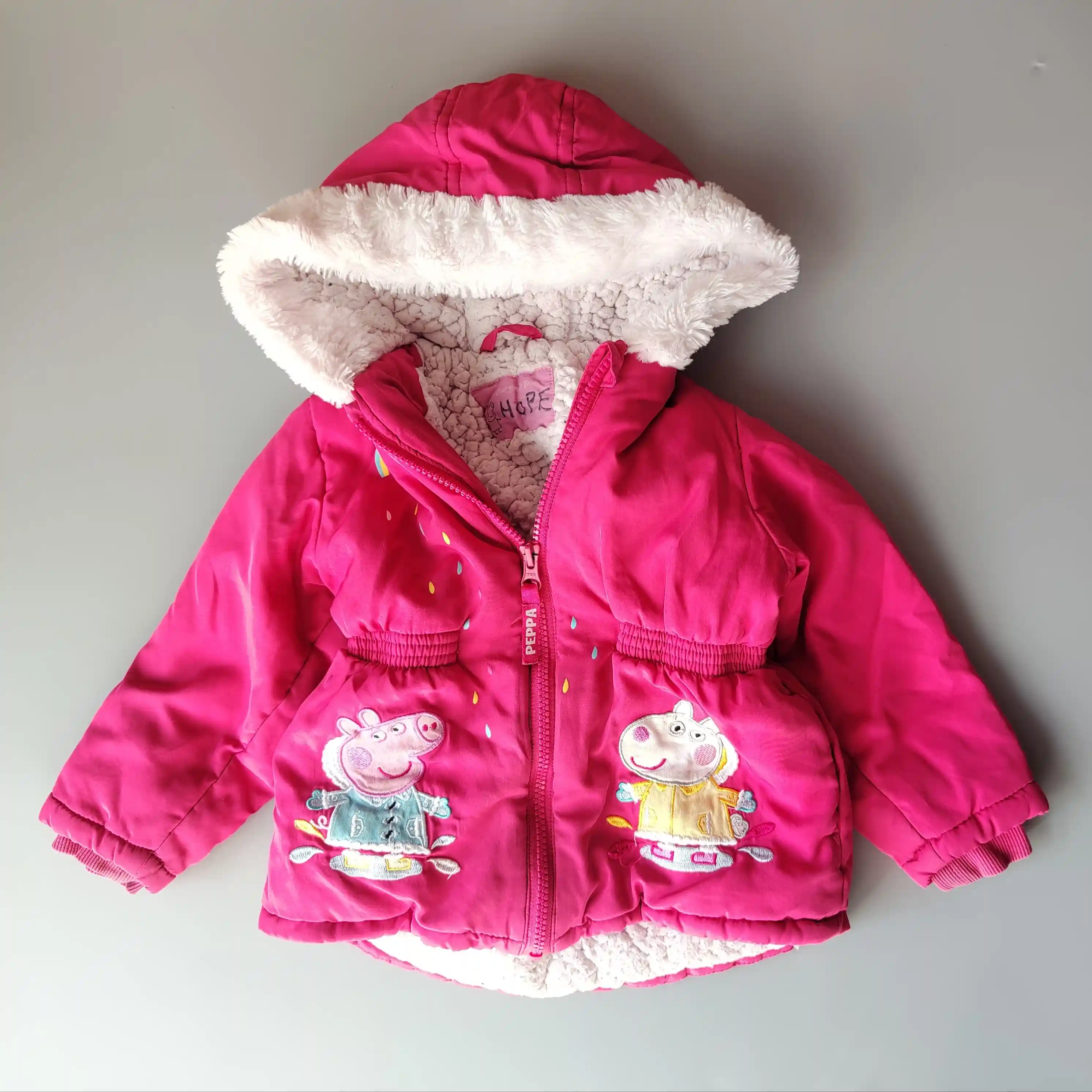 Zimní bunda Nutmeg Peppa Pig vel. 98 růžová