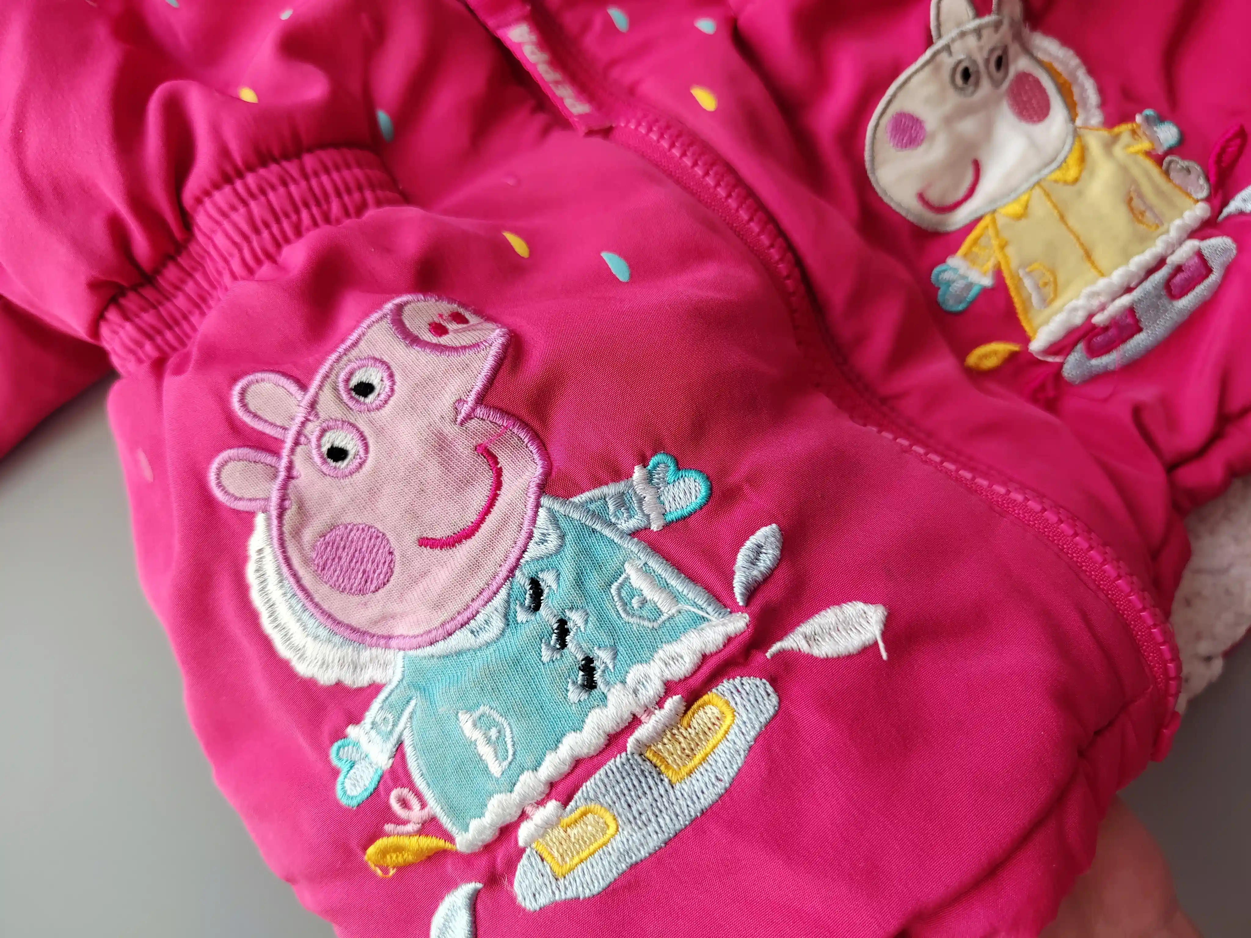 Zimní bunda Nutmeg Peppa Pig vel. 98 růžová