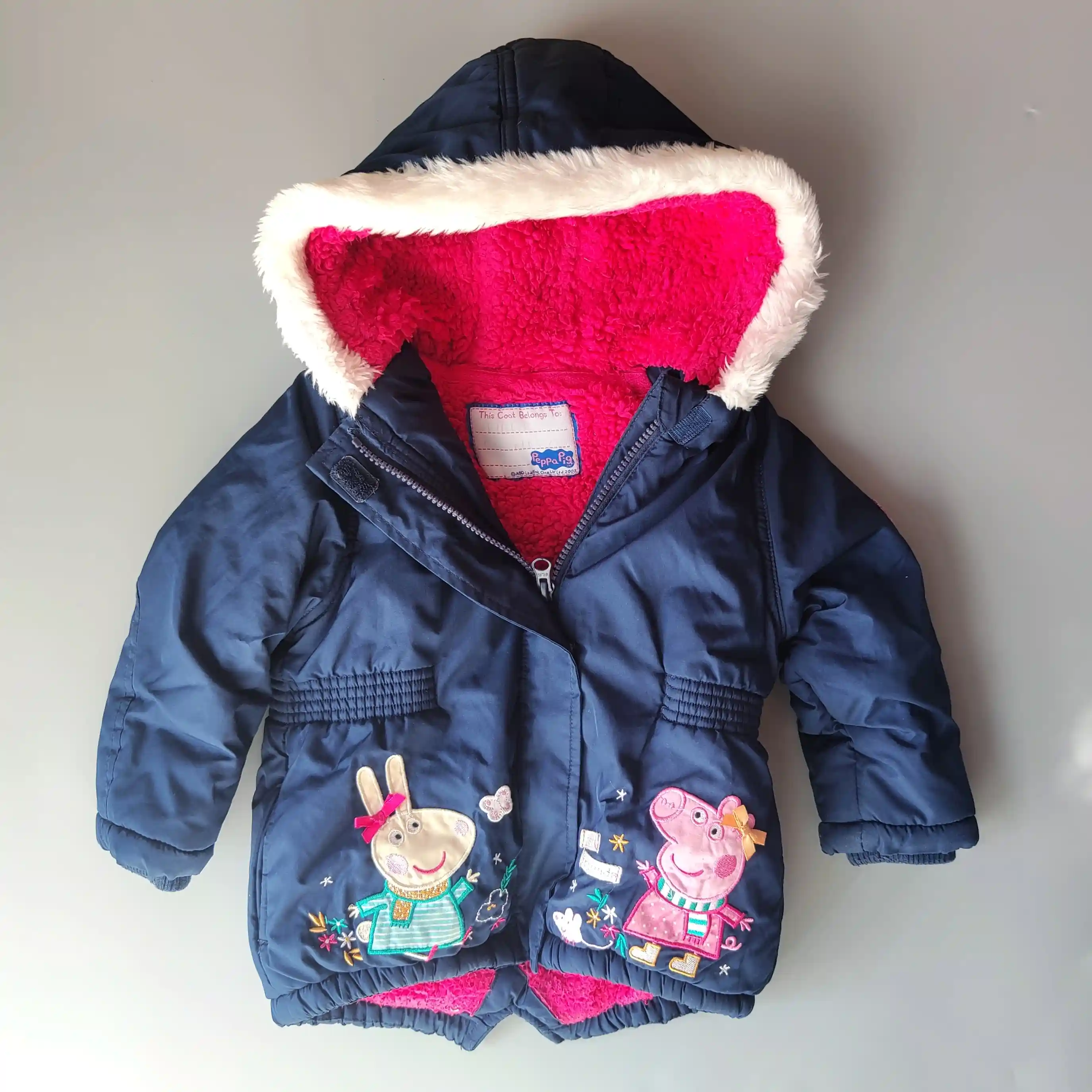 Zimní bunda Nutmeg Pepa Pig vel. 92 tmavě modrá