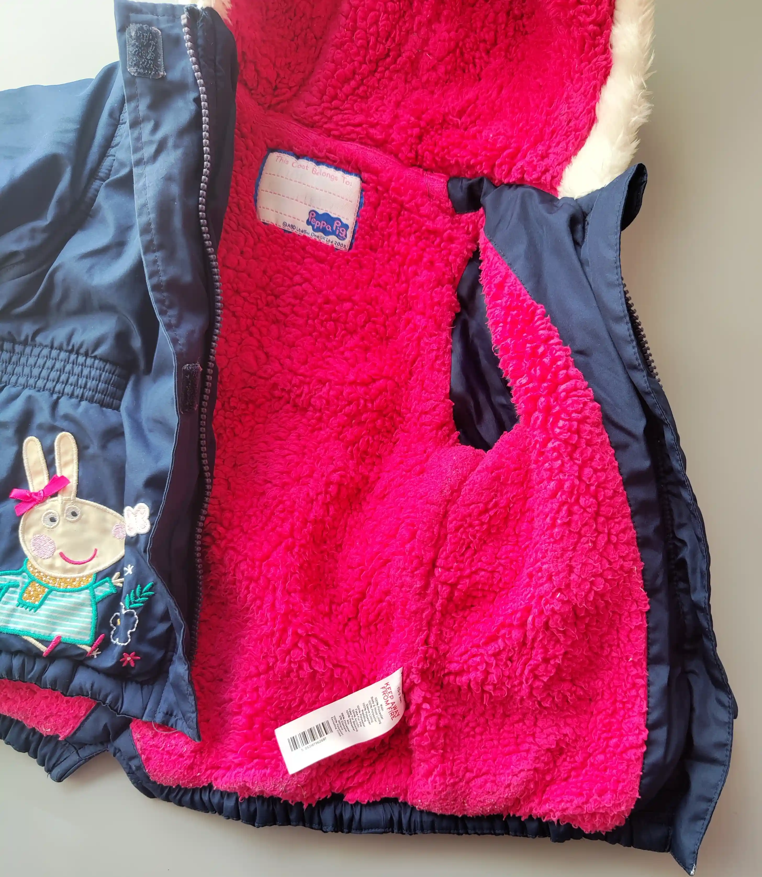 Zimní bunda Nutmeg Pepa Pig vel. 92 tmavě modrá