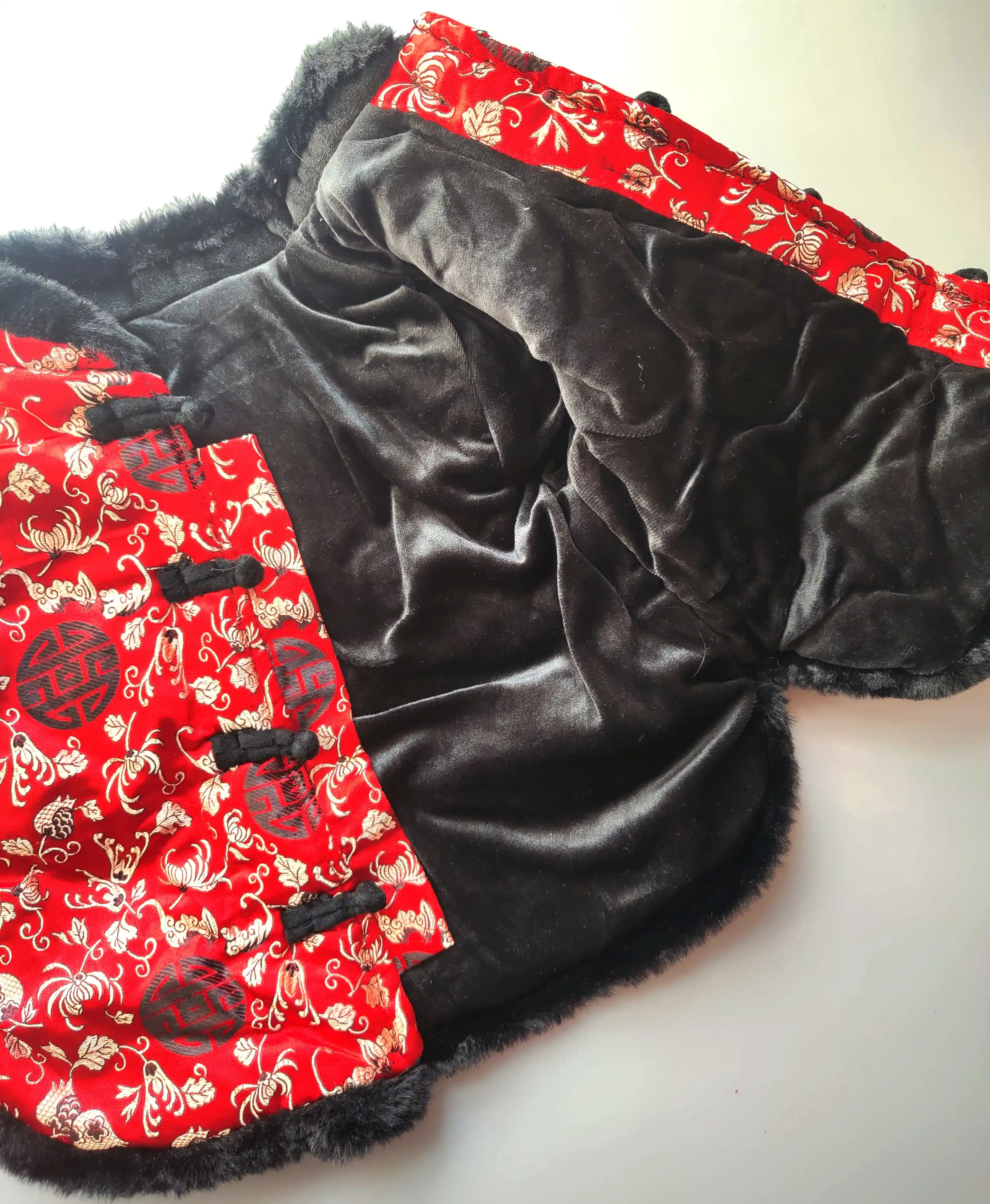 Kabátek vel. 98 - 104 zdobený čínský kroj