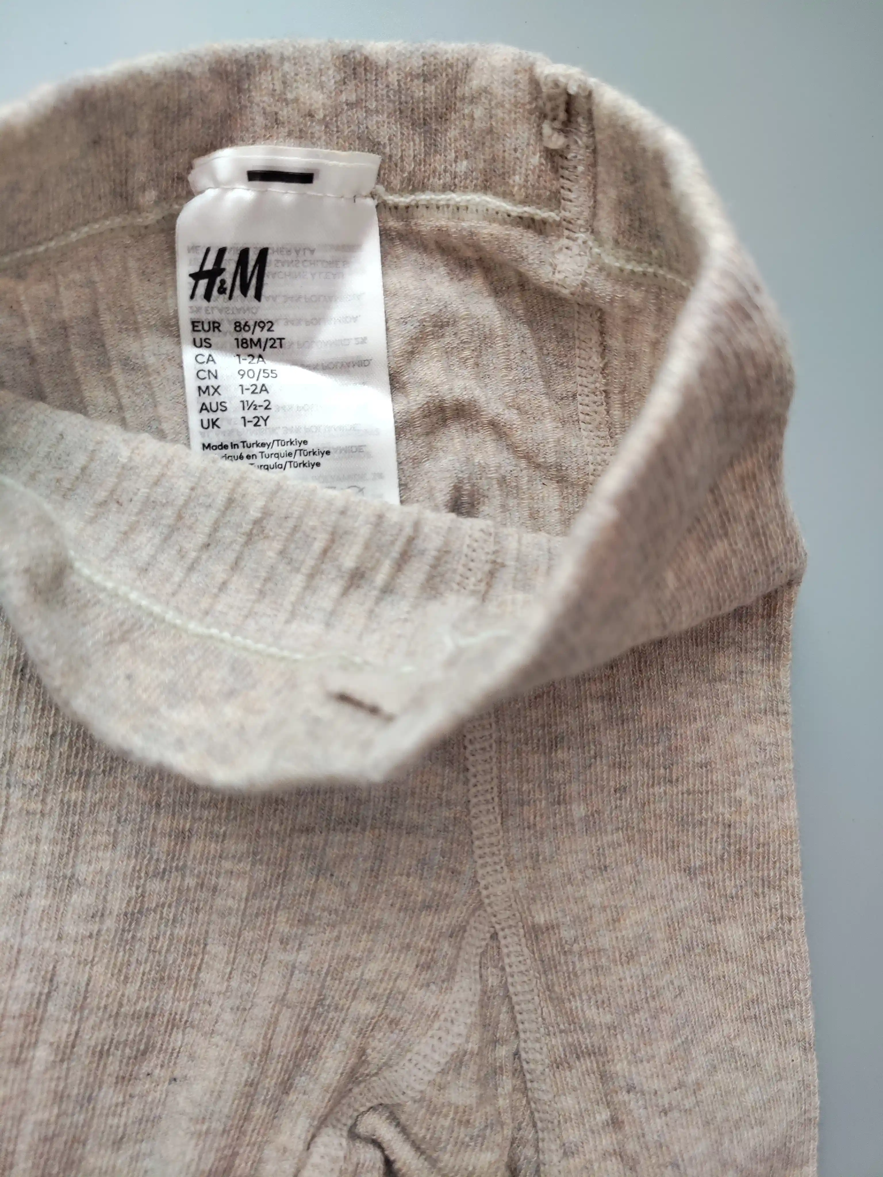 Punčochové kalhoty H&M vel. 92 béžové bez ťapek