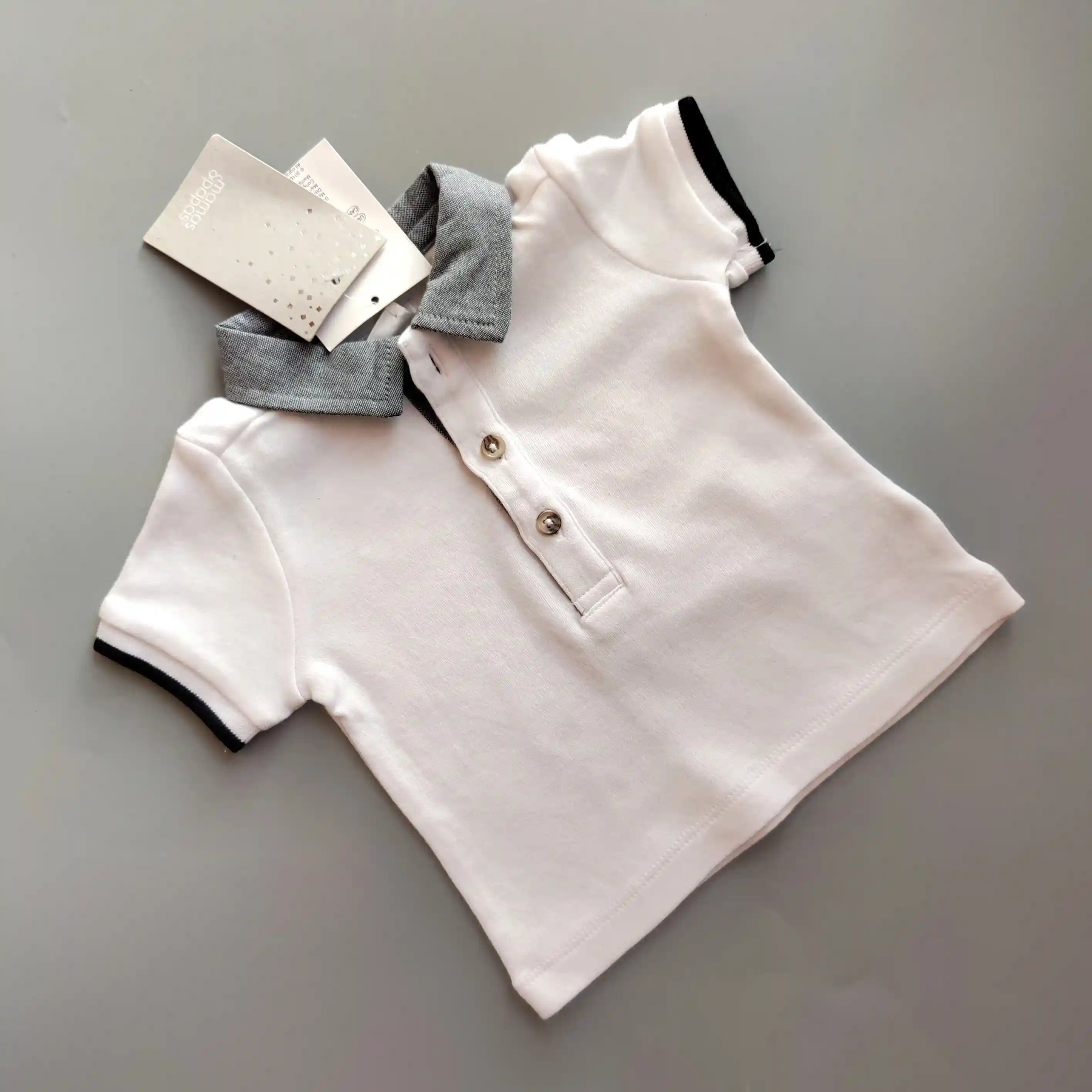 Polo tričko Mamas & papas vel. 68 bílé