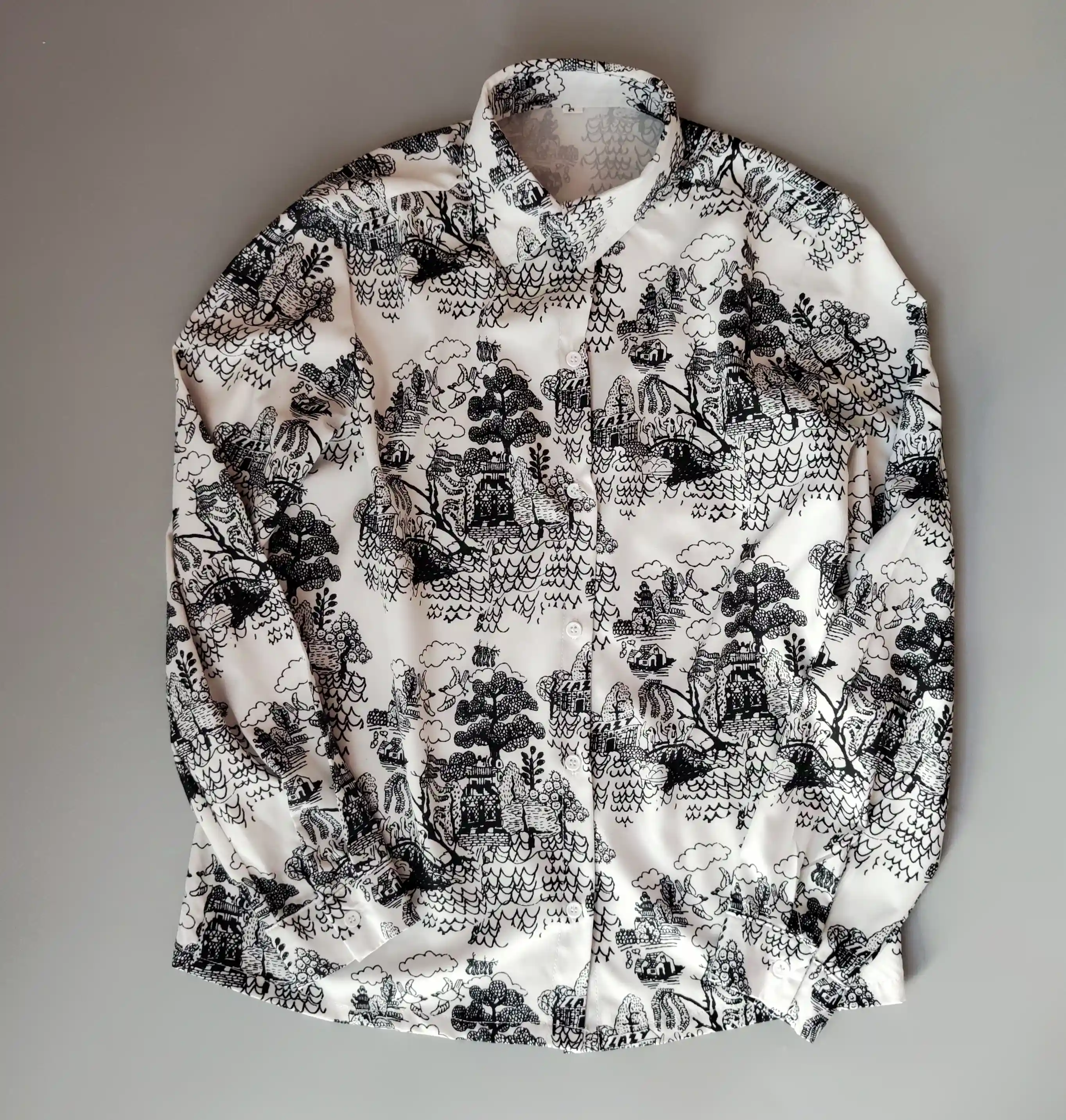 Lehká košile Shein vel. S černobílá