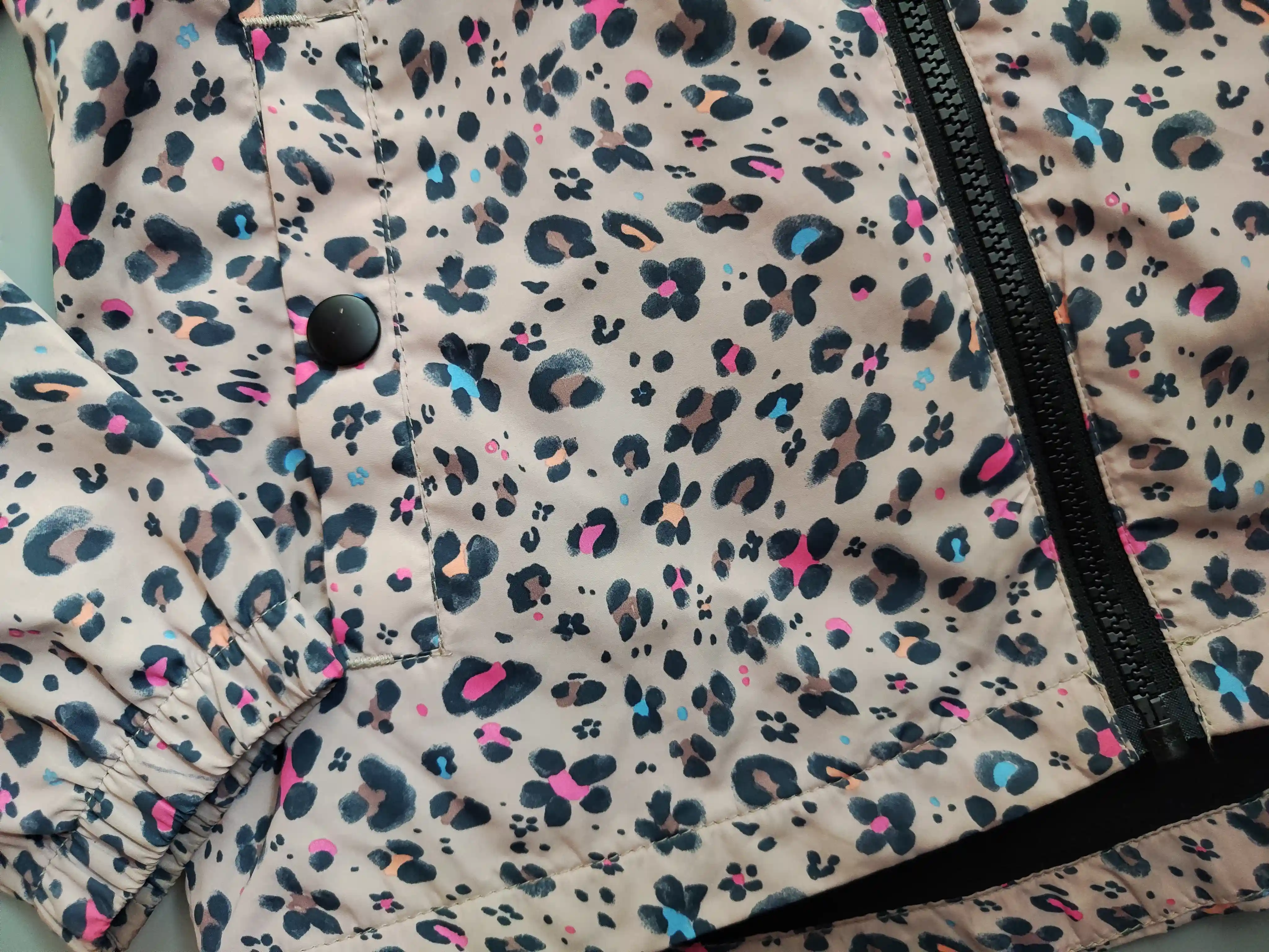 Bunda George vel. 128 béžová leopardí