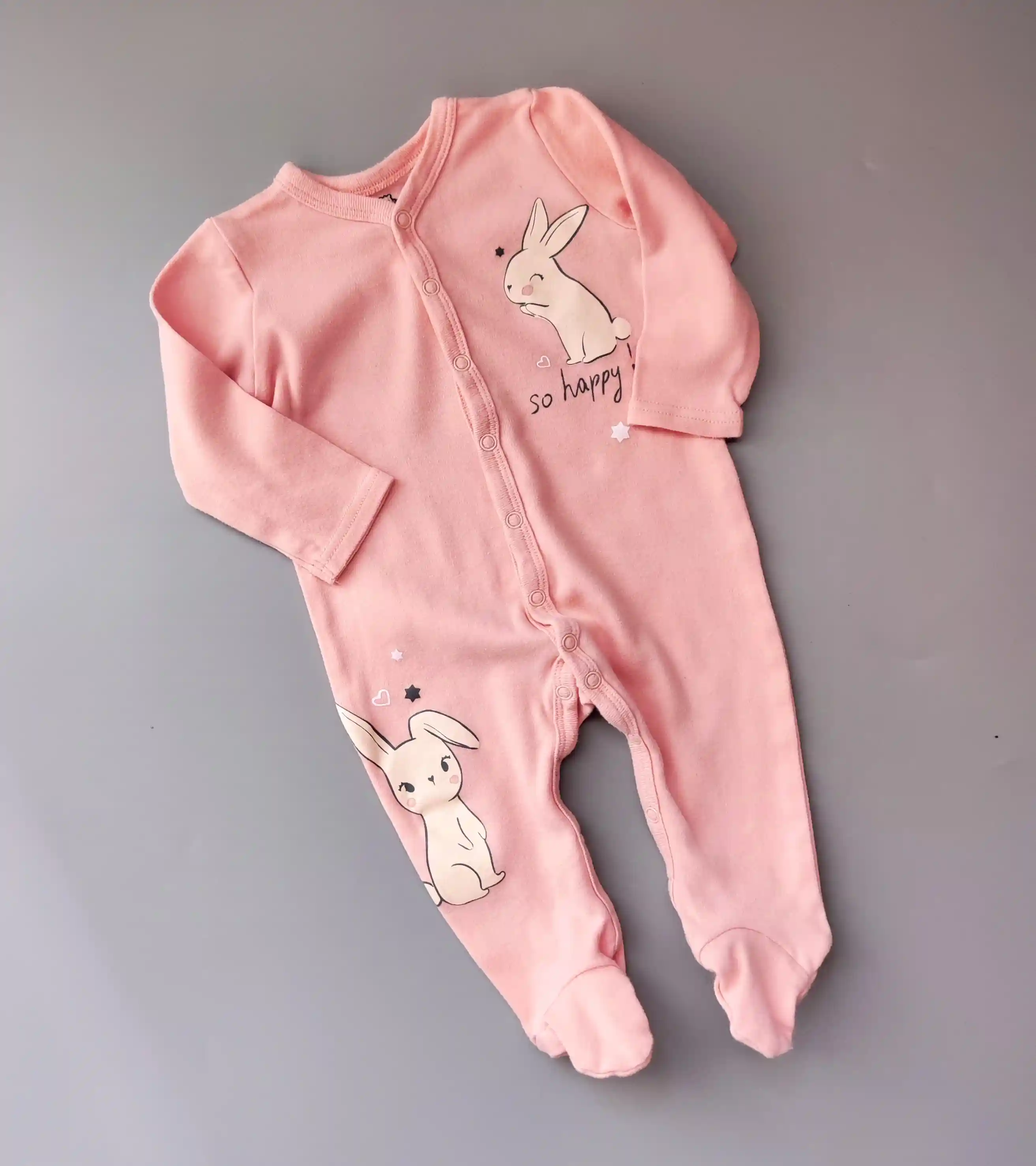 Overal So Cute vel. 68 růžový s králíčkem
