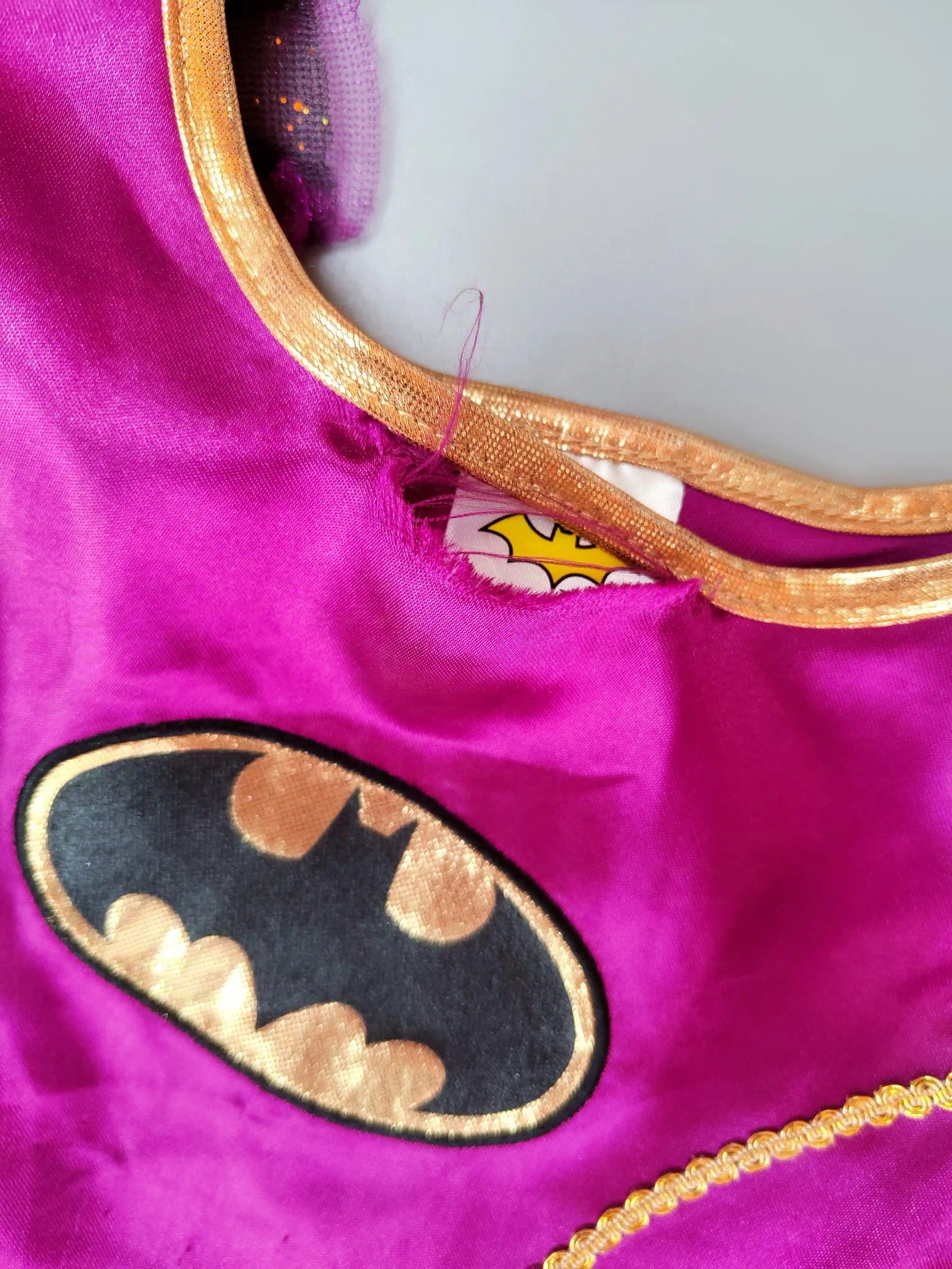 Kostým Batgirl vel. 6 - 8 let fialový
