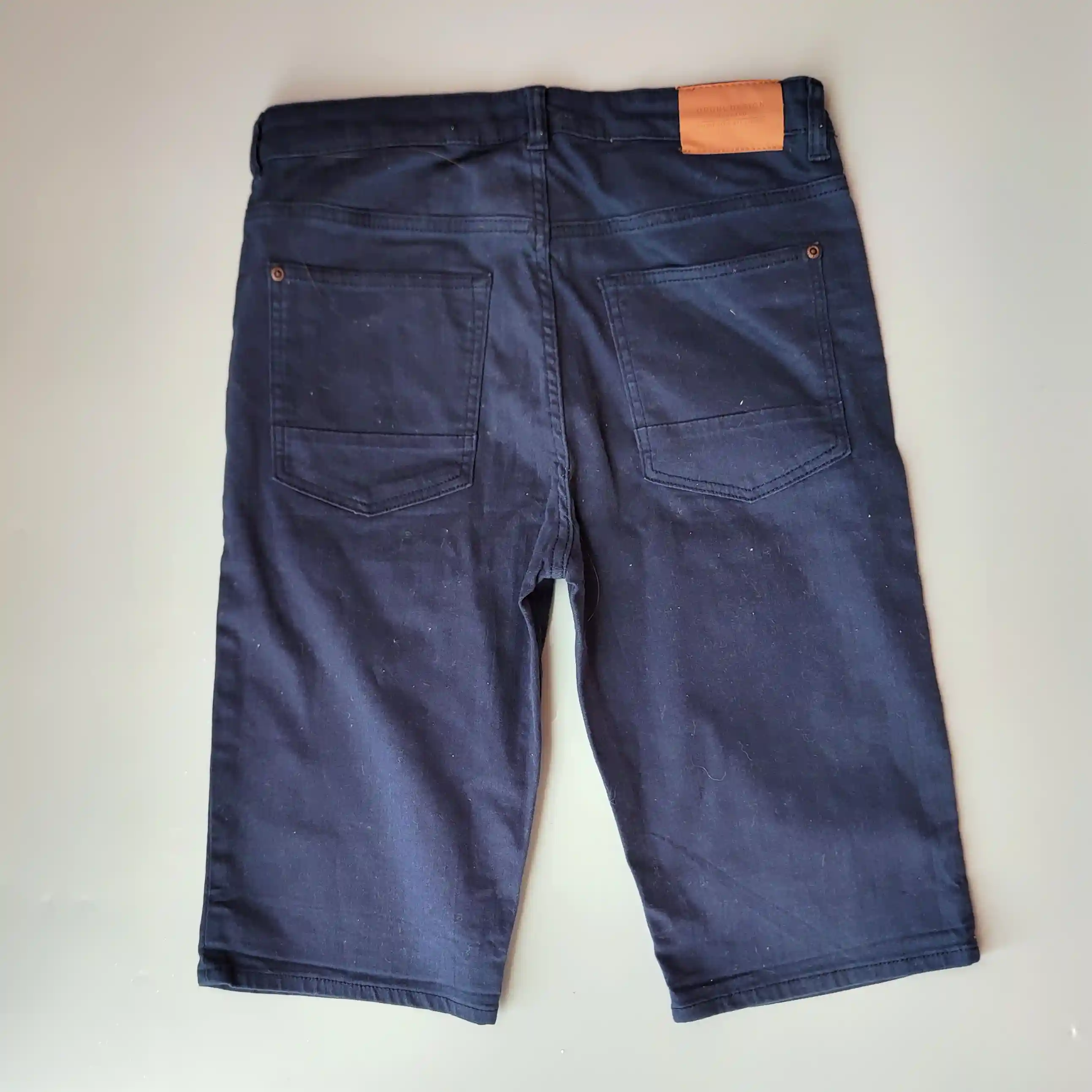 Džínové lehké kraťasy H&M vel. 170 navy