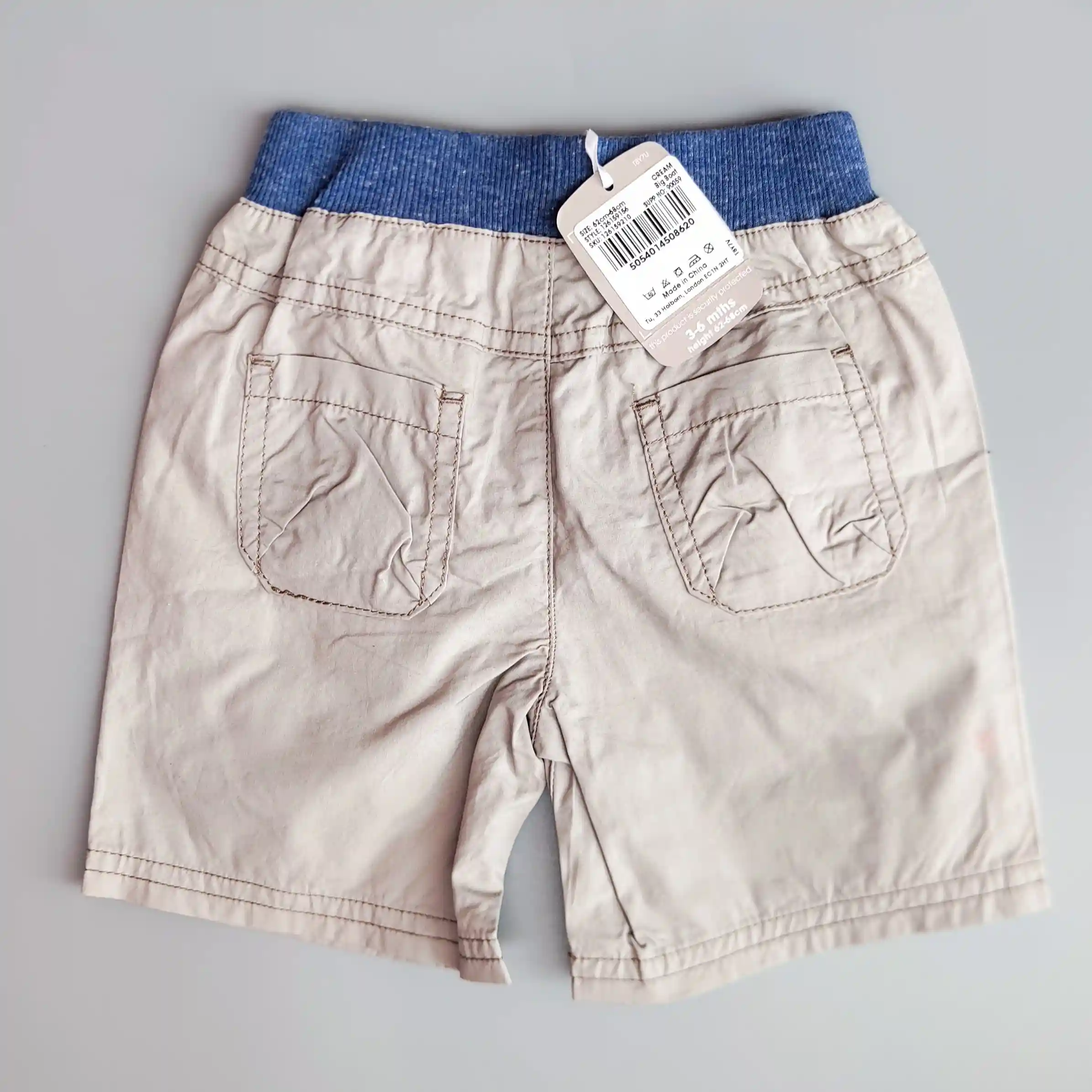 Plátěné kraťasy Tu vel. 68 šedé