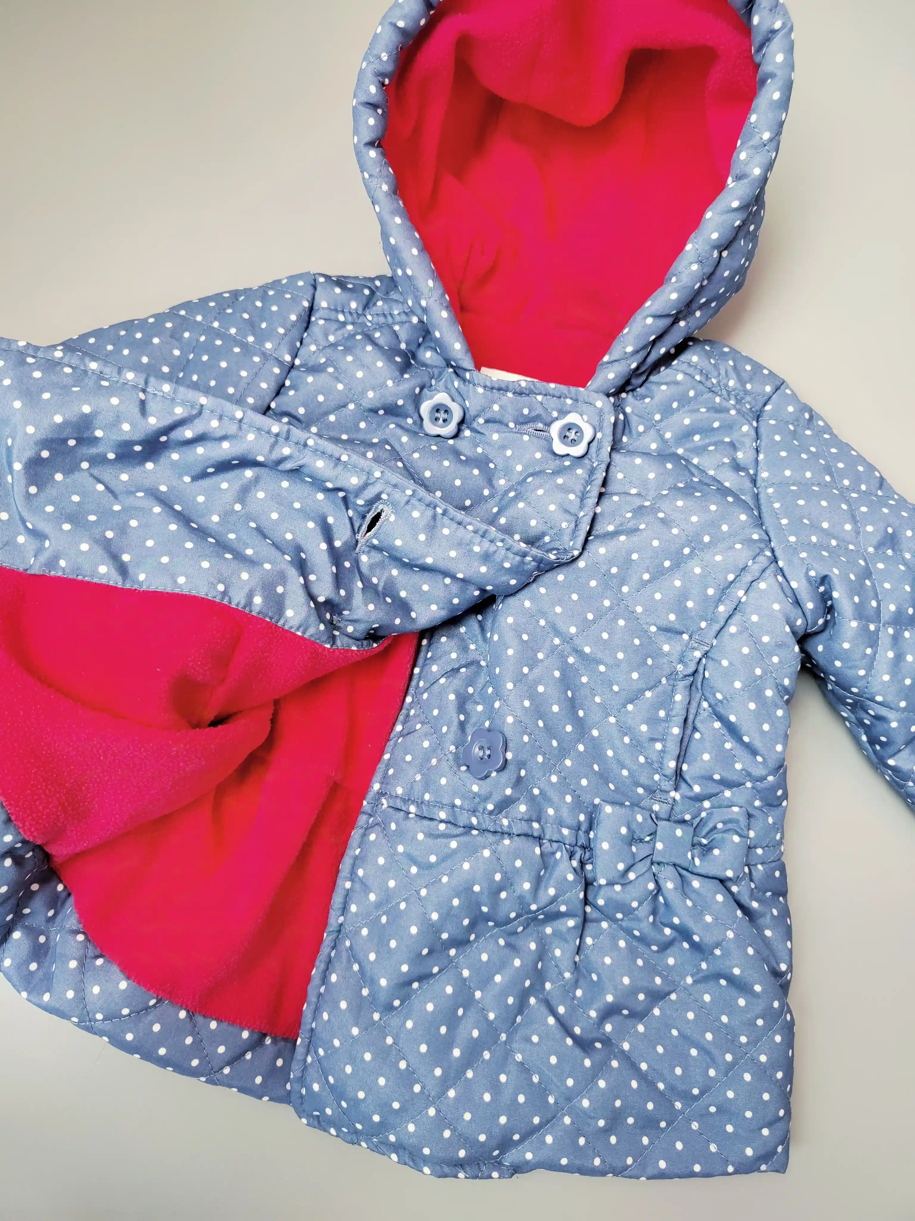 Přechodový kabátek Miniclub vel. 74 modrý s puntíky