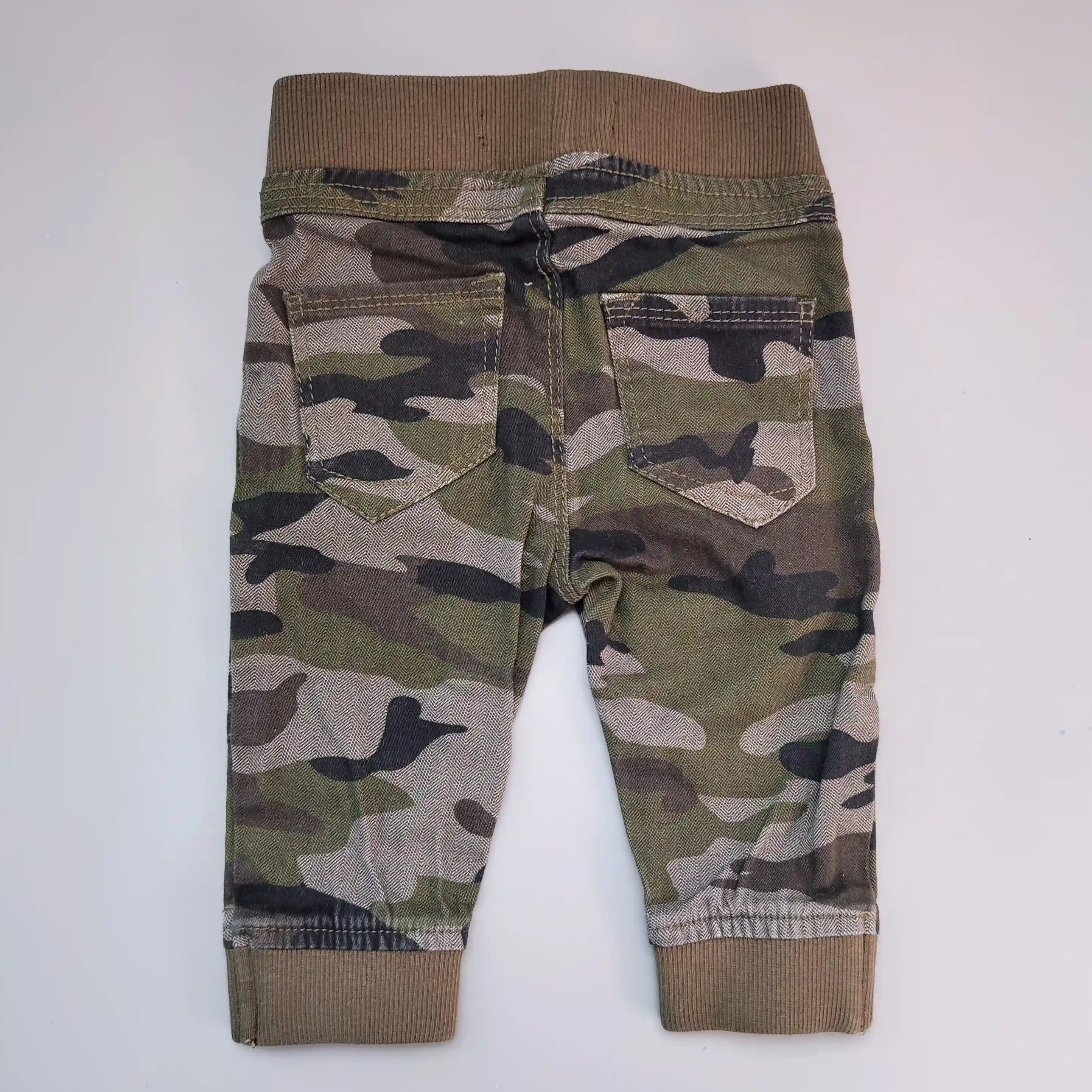 Kalhoty Primark vel. 68 zelené army