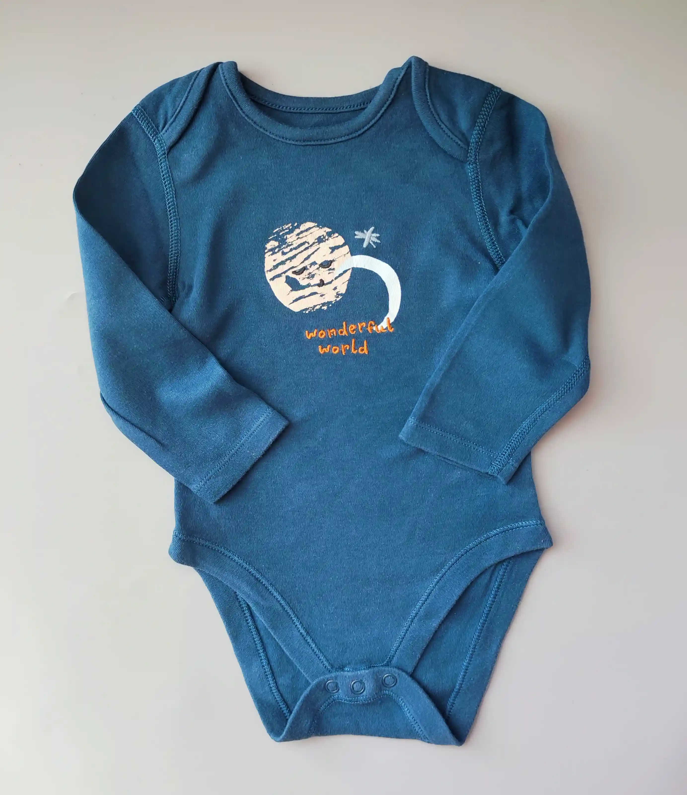 Body M&S vel. 86 tmavě modré dlouhý rukáv