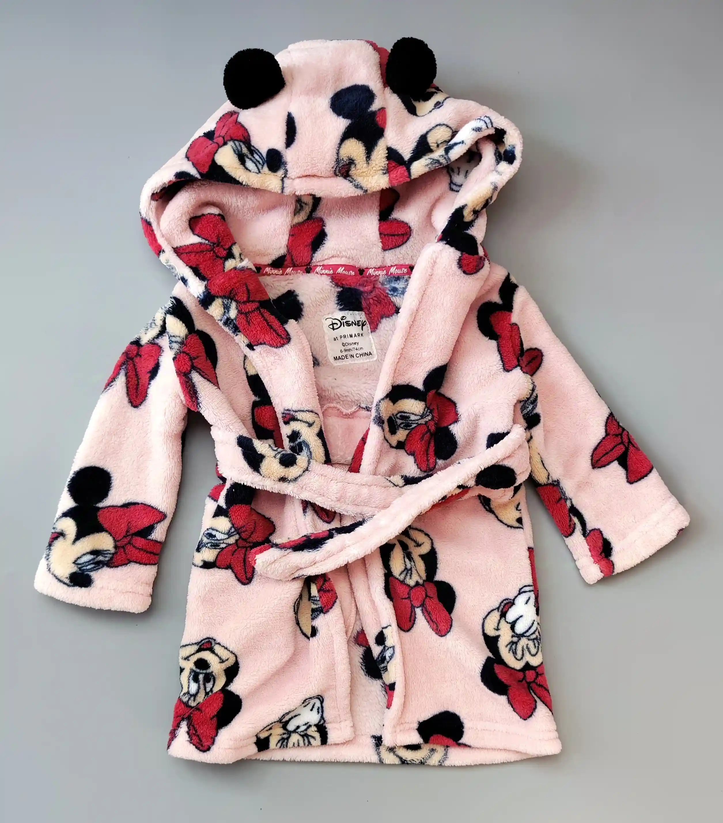 Župan Primark Disney vel. 74 růžový s Minnie