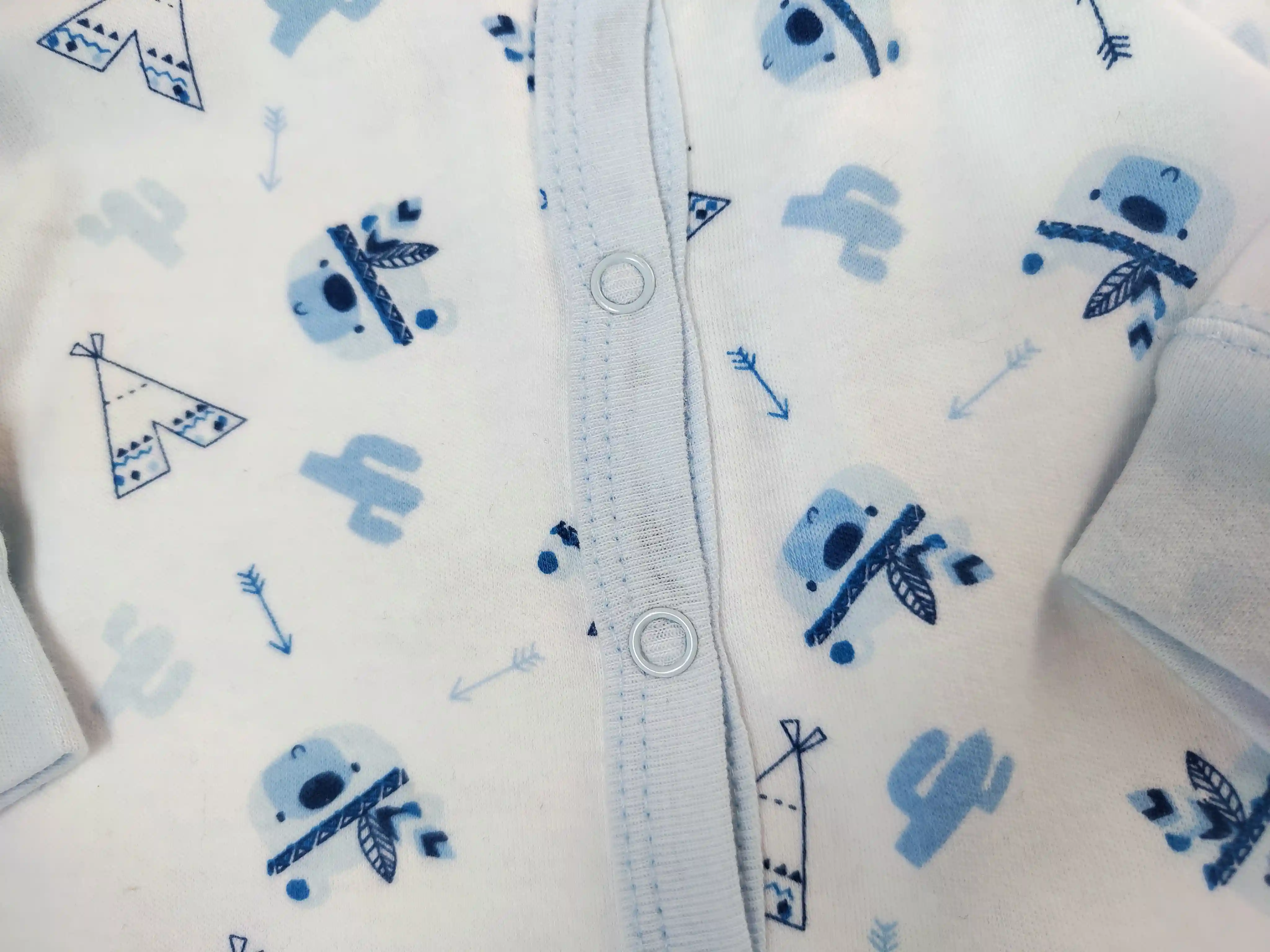 Overal Bonjour Bébé vel. Newborn modrobílý 