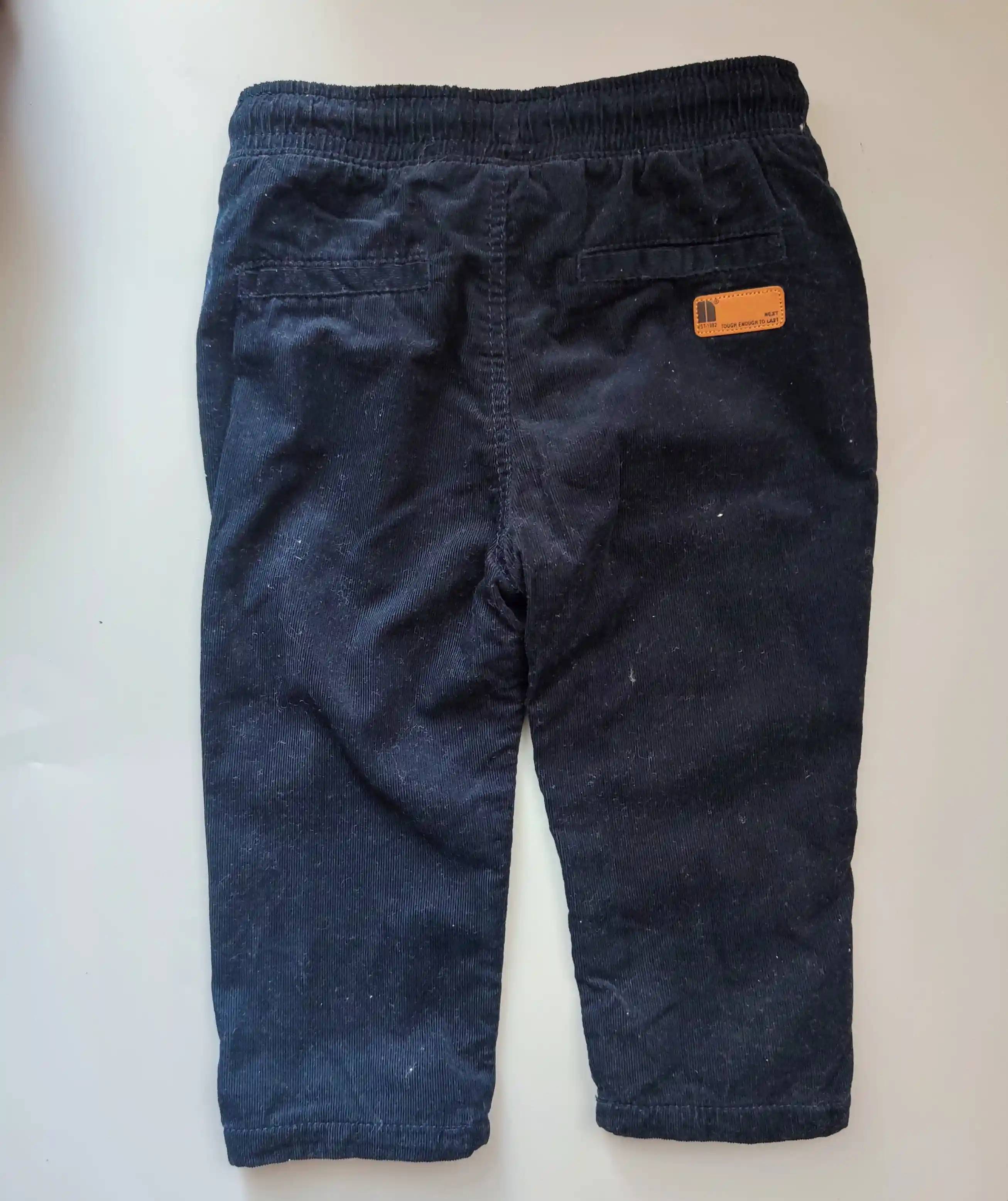 Kalhoty Next vel. 74 tmavě modré z jemného manžestru