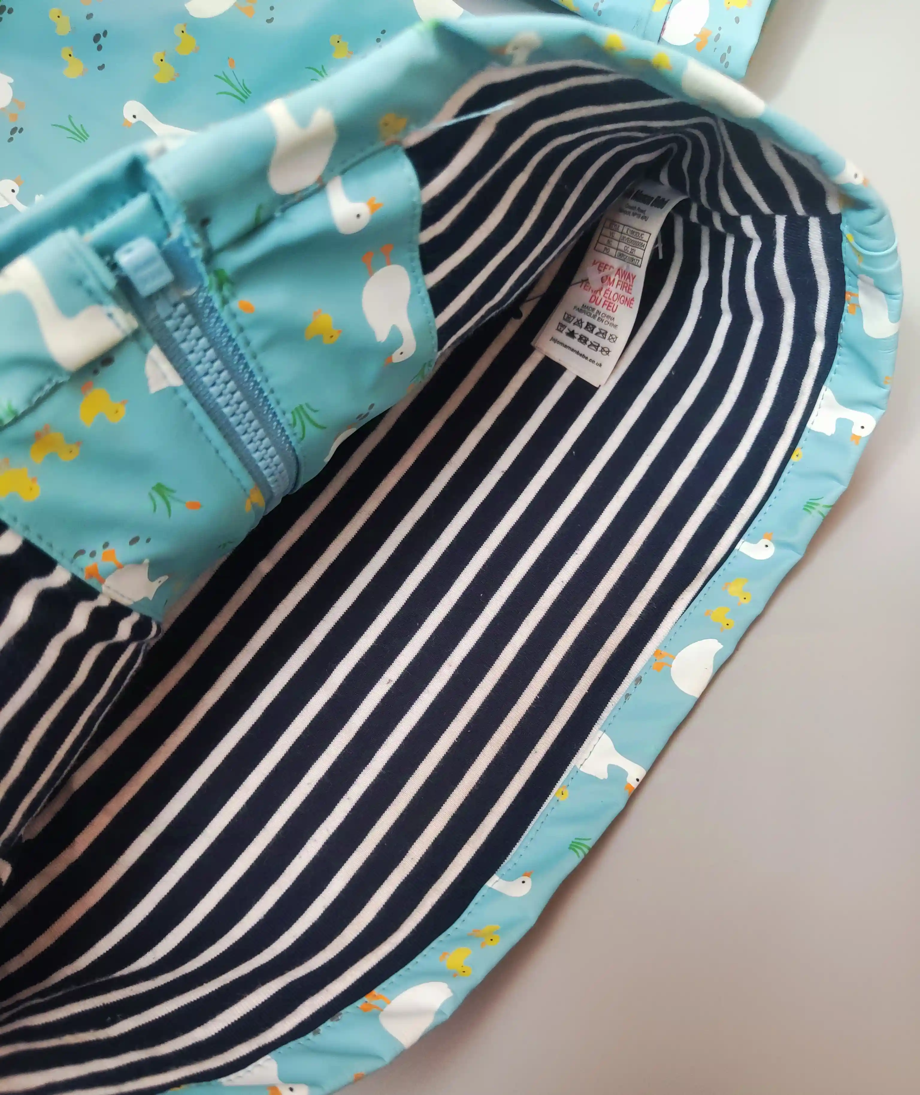 Nepromokavá bunda Jojo Maman Bébé vel. 92 tyrkys kachny