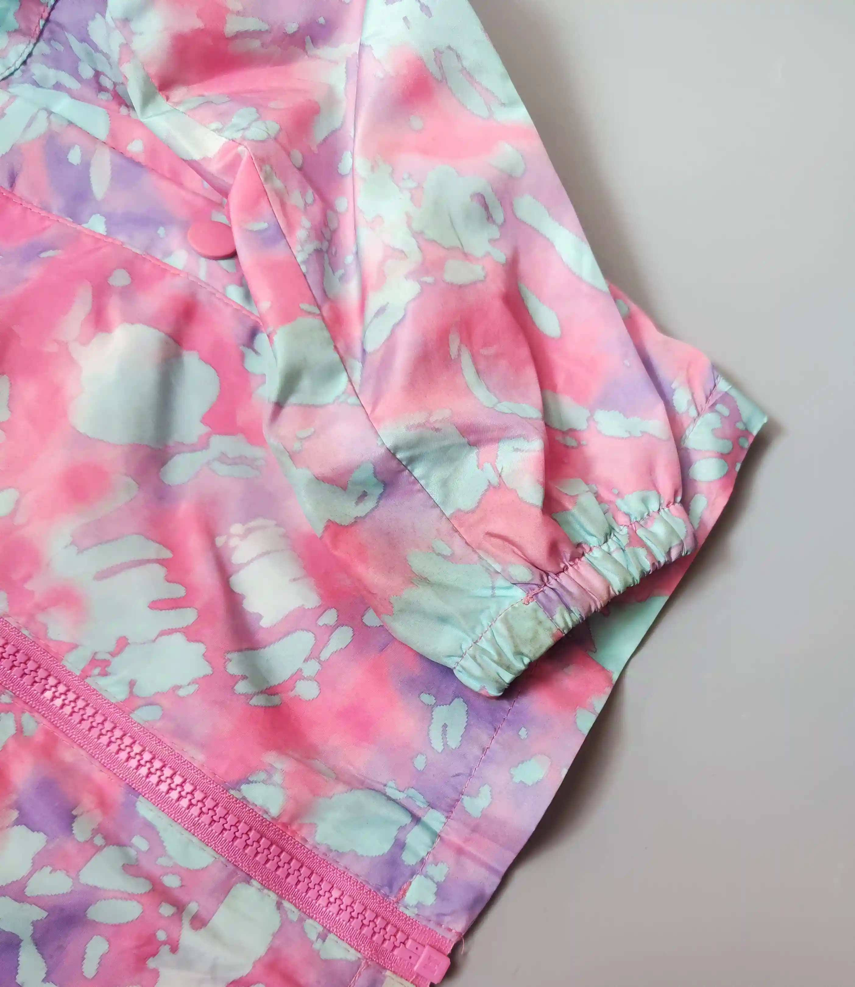 Větrovka Primark vel. 134 růžovo tyrkysová