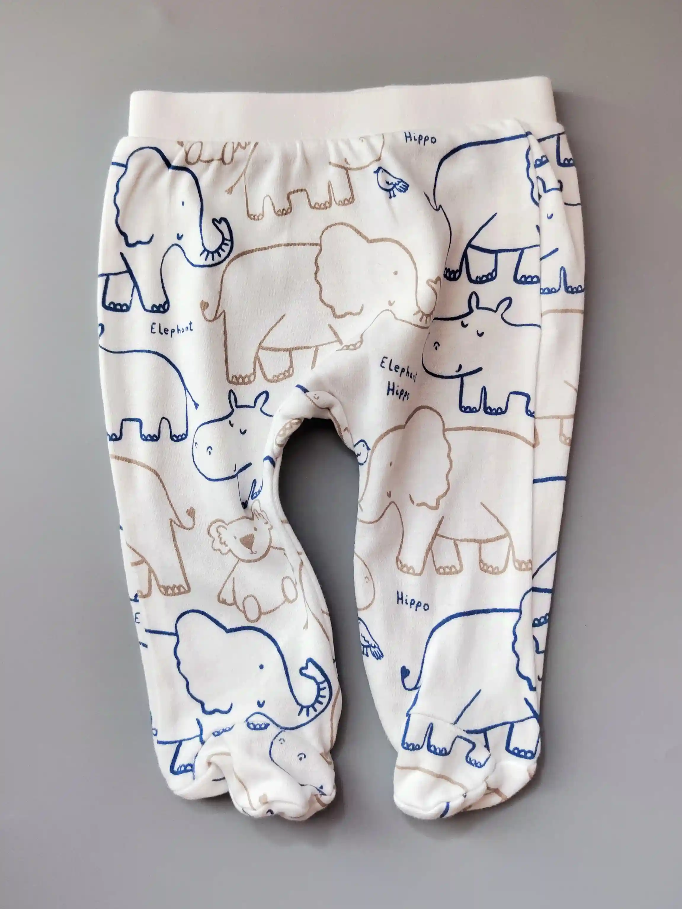 Bavlněné polodupačky So Cute vel. 62 bílé se zvířátky
