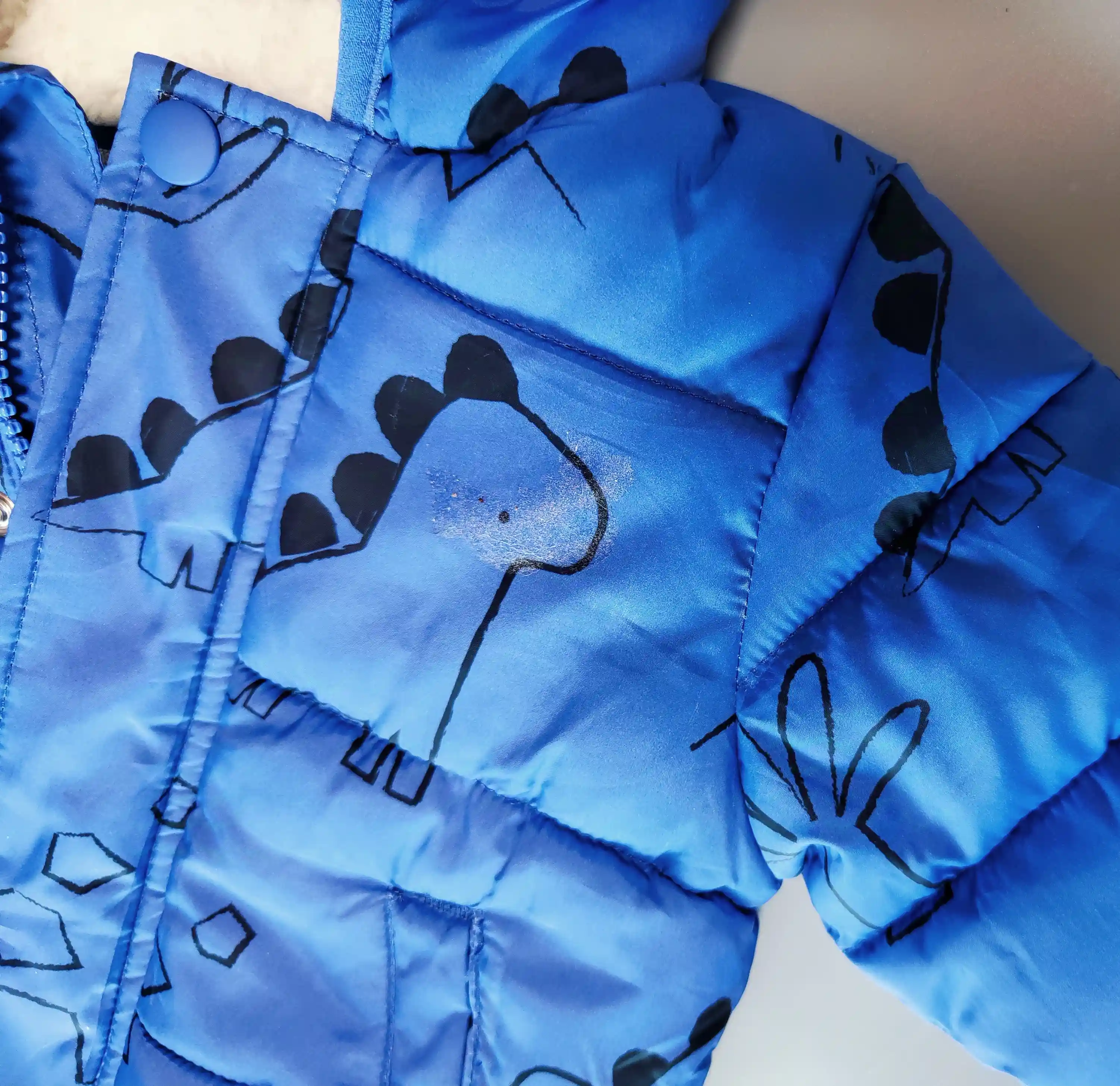 Zimní bunda George vel. 62 modrá s dinosaury