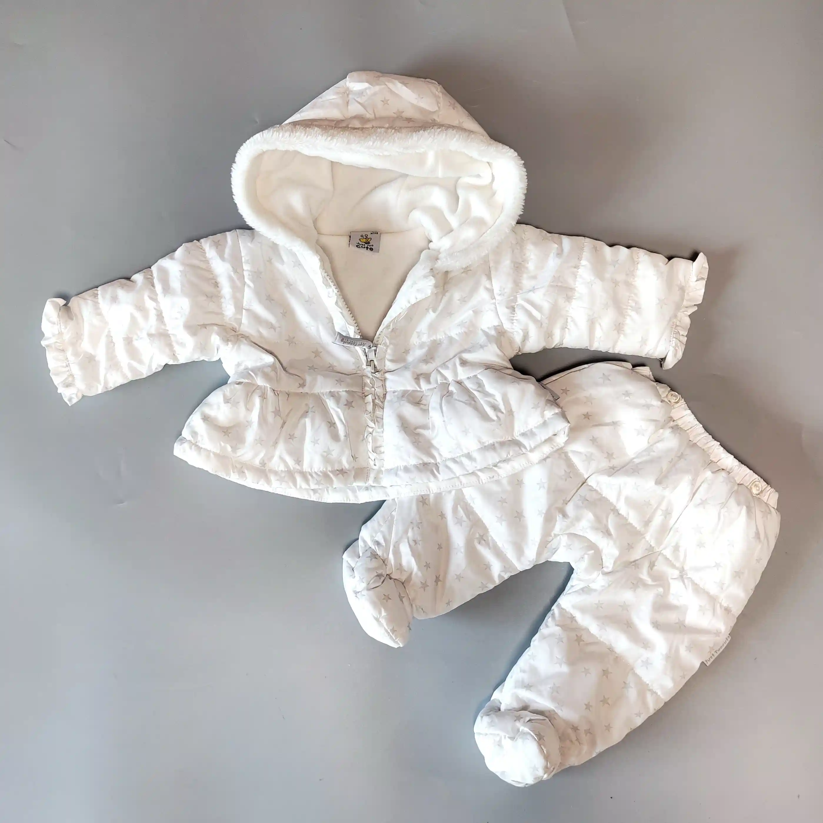 Bunda s kalhotami / kombinéza 3v1 Just too Cute vel. 62 ball s hvězdičkami