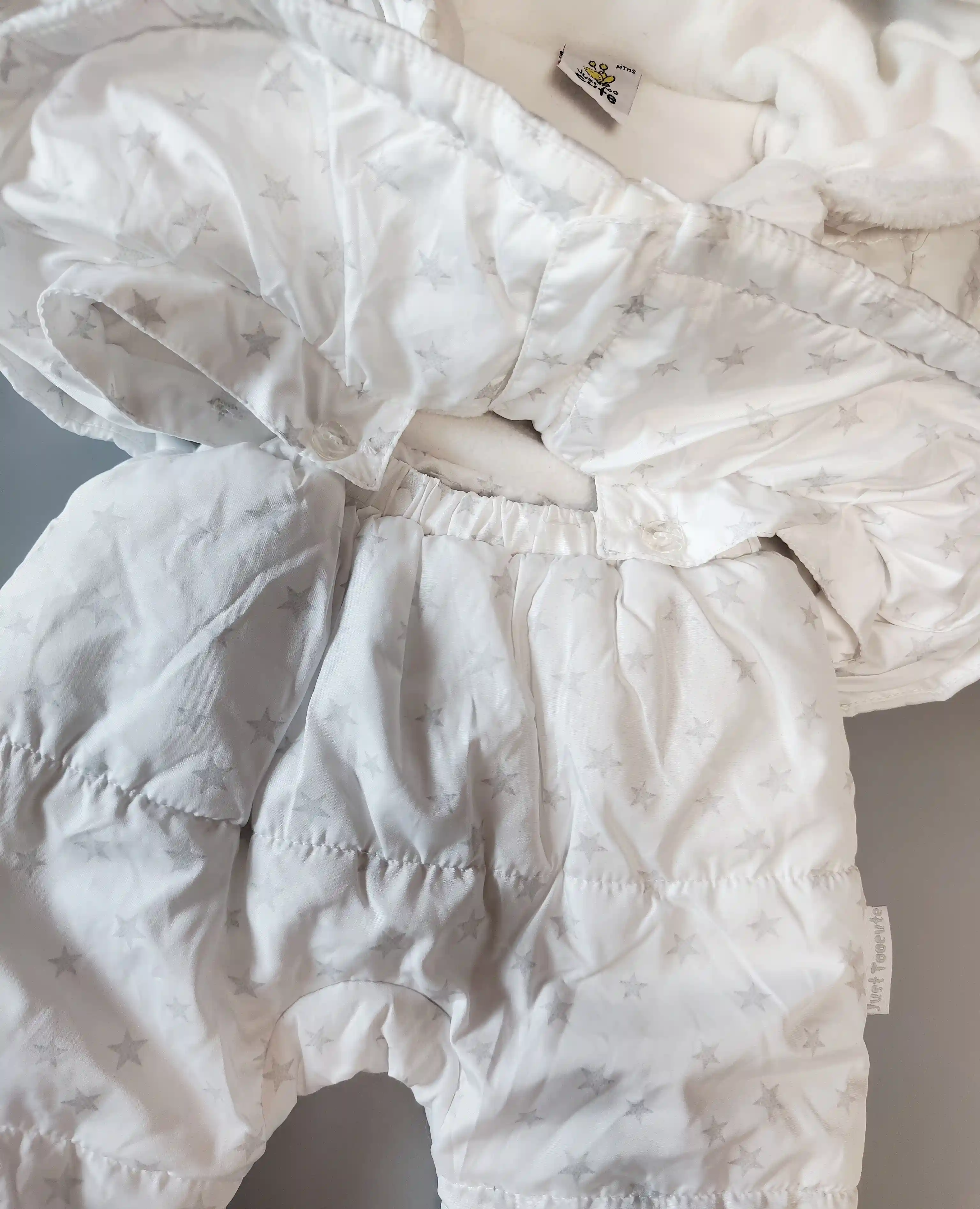 Bunda s kalhotami / kombinéza 3v1 Just too Cute vel. 62 ball s hvězdičkami