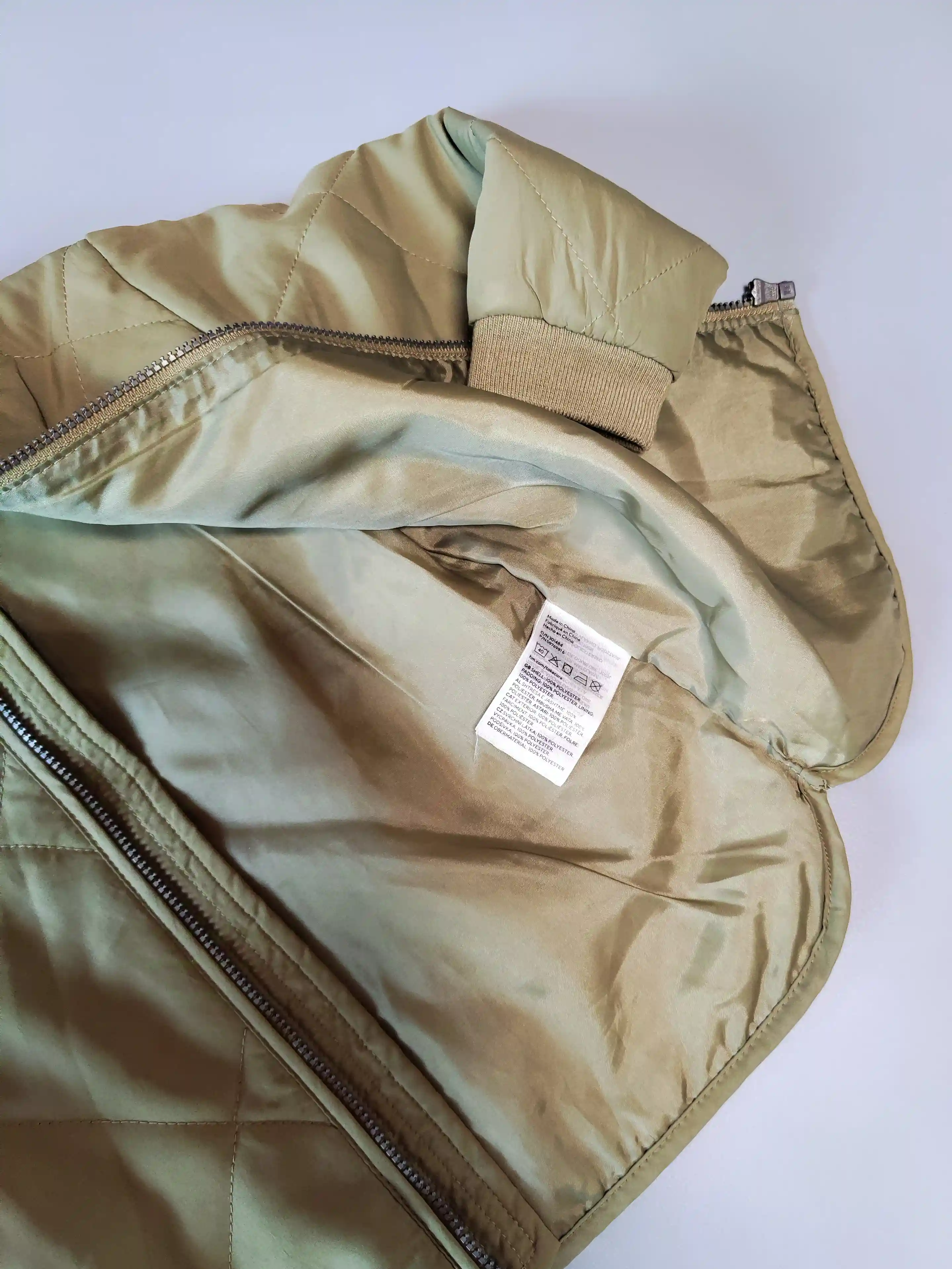 Lehká přechodová bunda H&M vel. 86 khaki