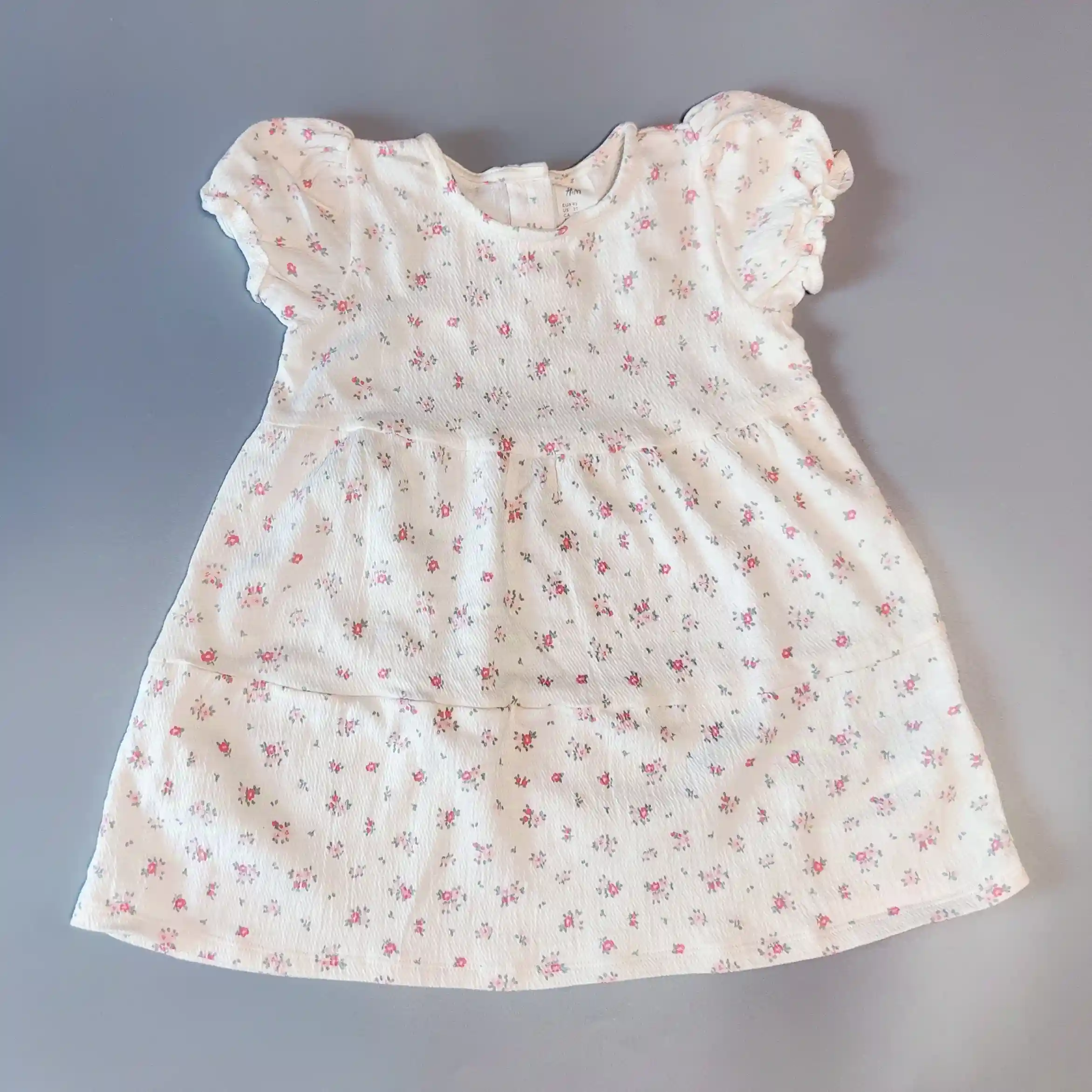 Bavlněné šaty H&M vel. 92 bílé květované