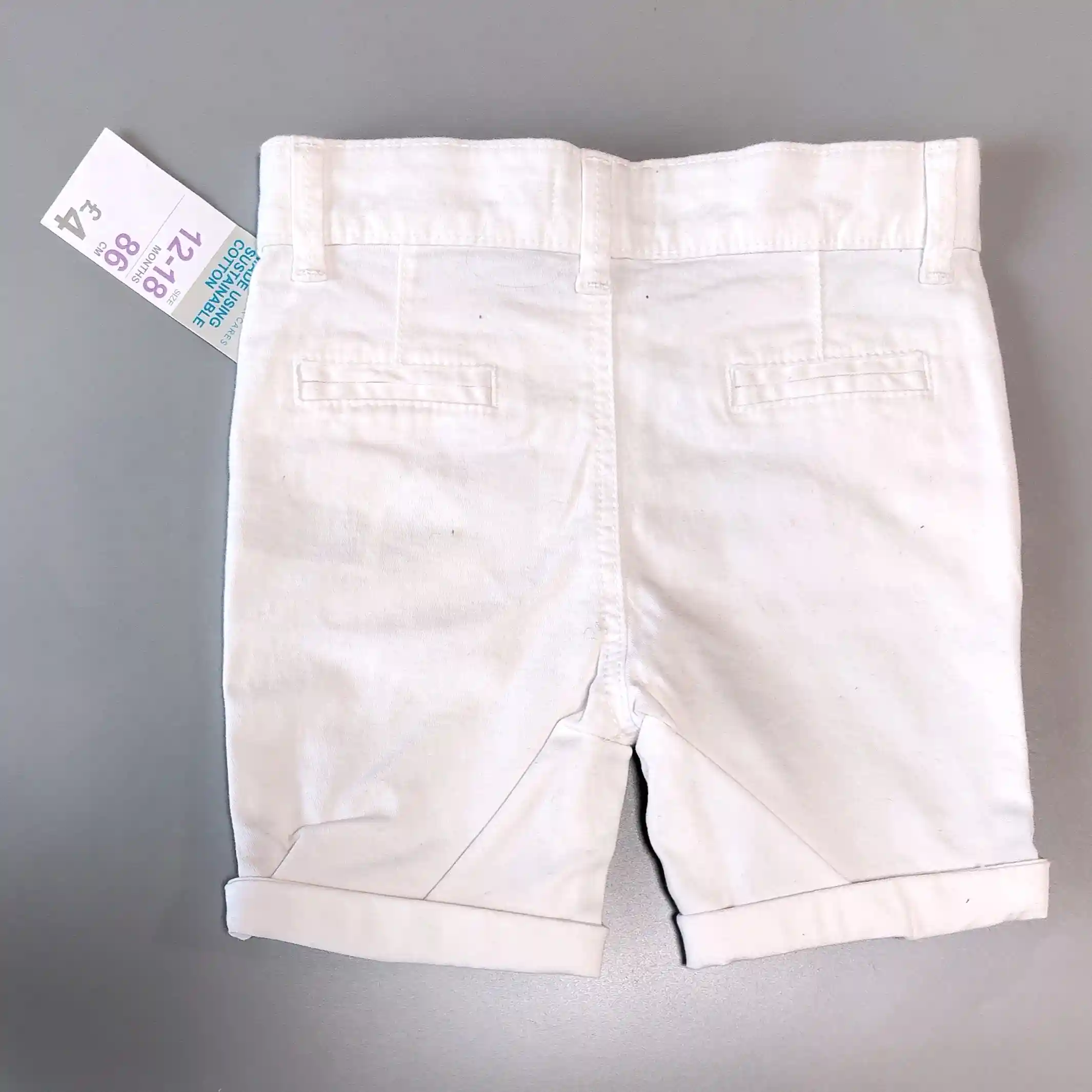 Bílé džínové kraťasy Primark vel. 86