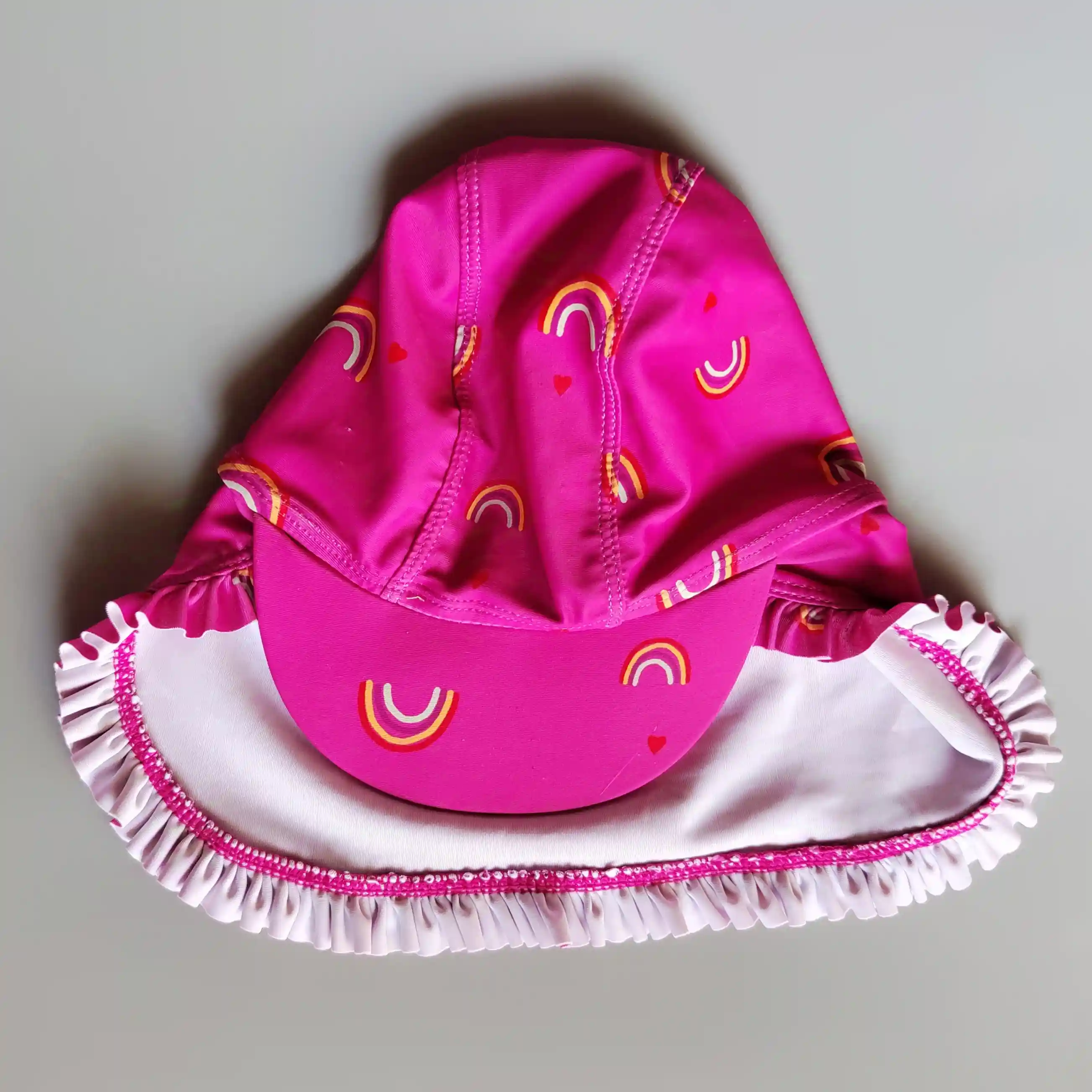 Plavková čepice George vel. 74 růžová s duhami