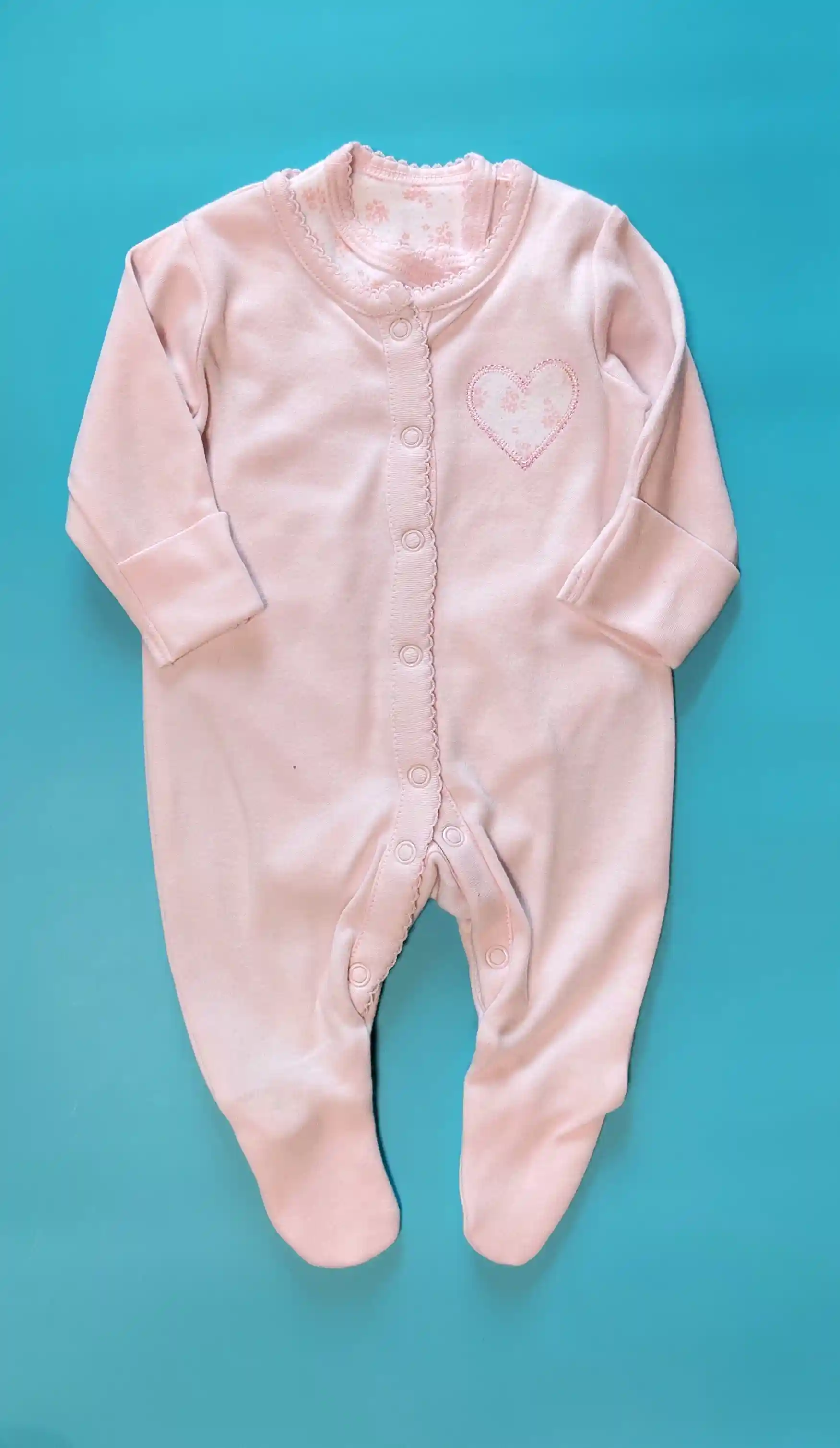 Souprava overalu a zavinovacího body Tu vel. Tiny baby světle růžové
