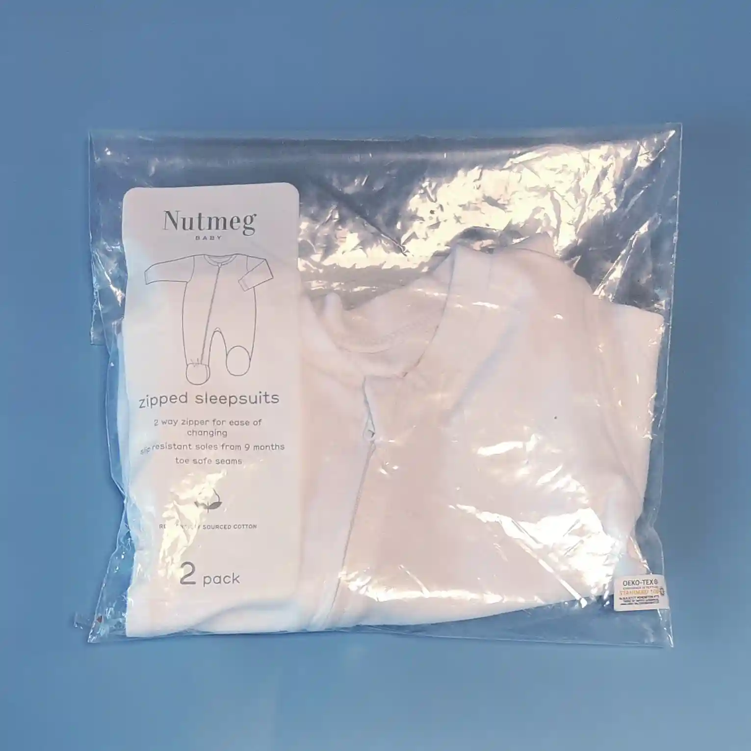 Bílý overal na zip Nutmeg vel. 50