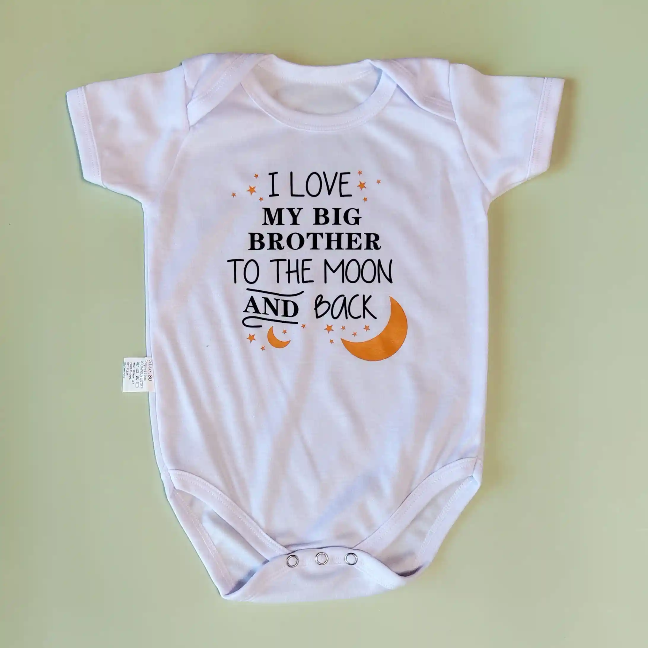 Body s nápisem vel. 80 bílé „love brother“
