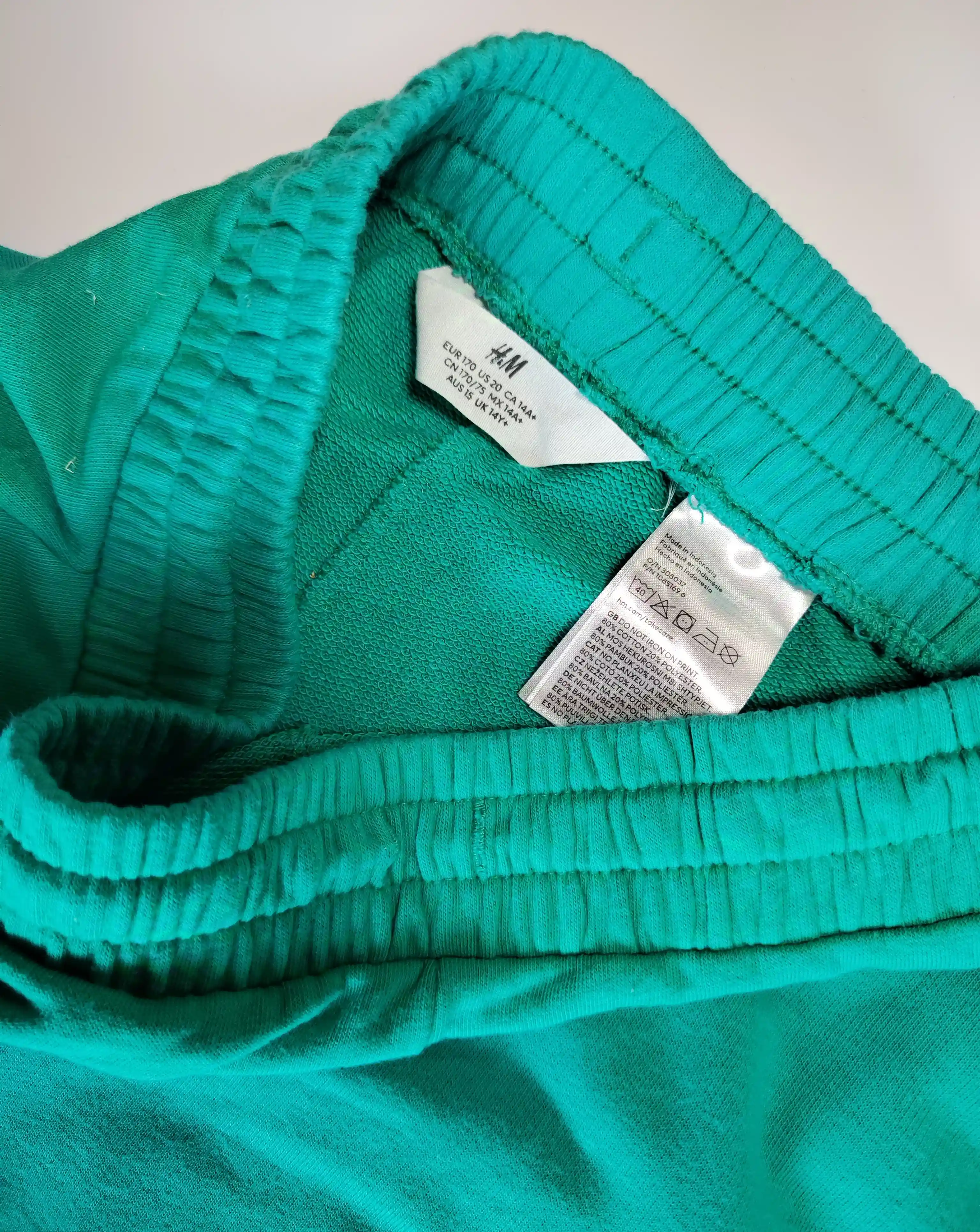 Teplákové šortky H&M vel. 170 tyrkysové