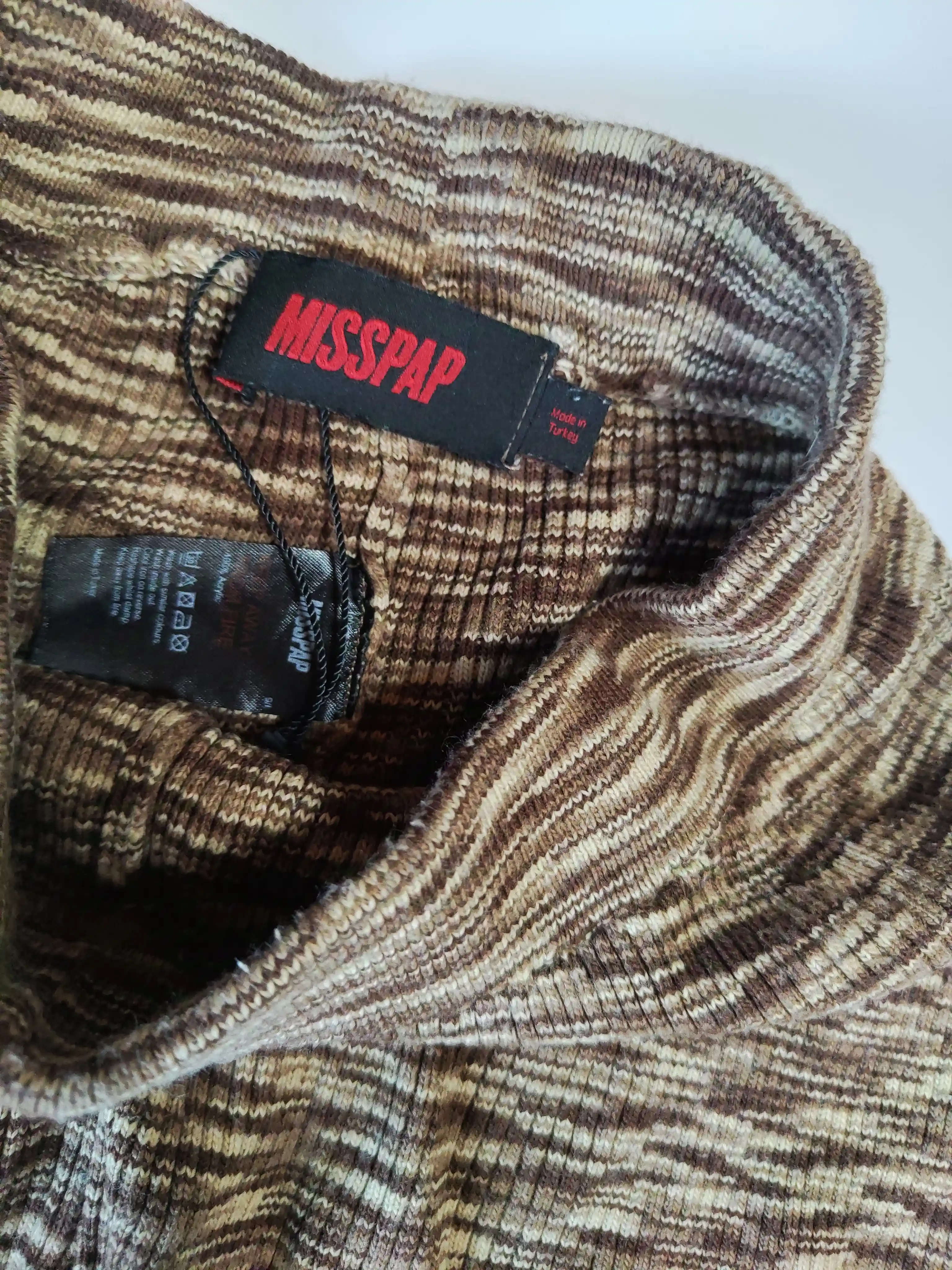 Pletené šortky Misspap vel. M/L béžový melír