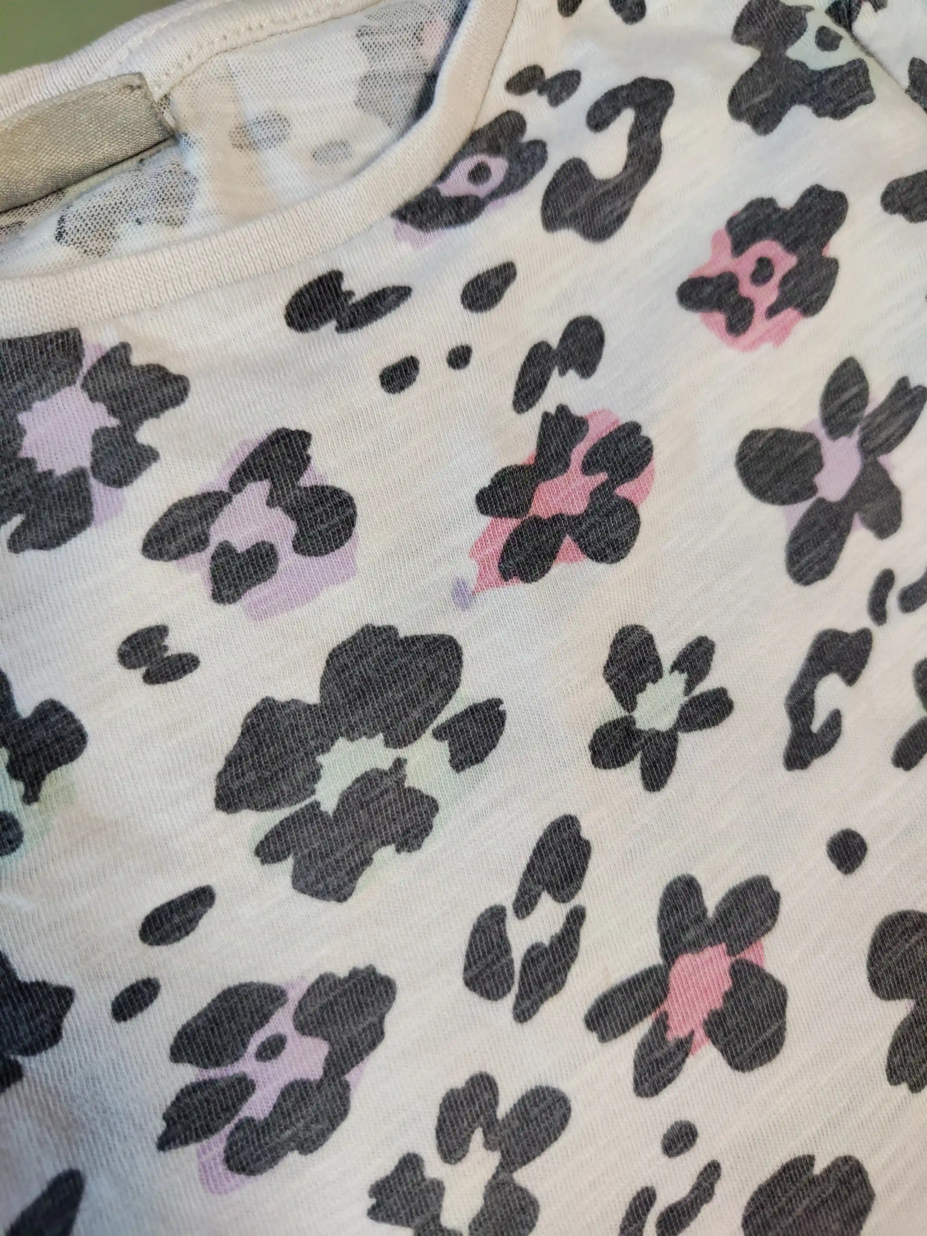 Tričko Matalan vel. 116 krémové vzorované 