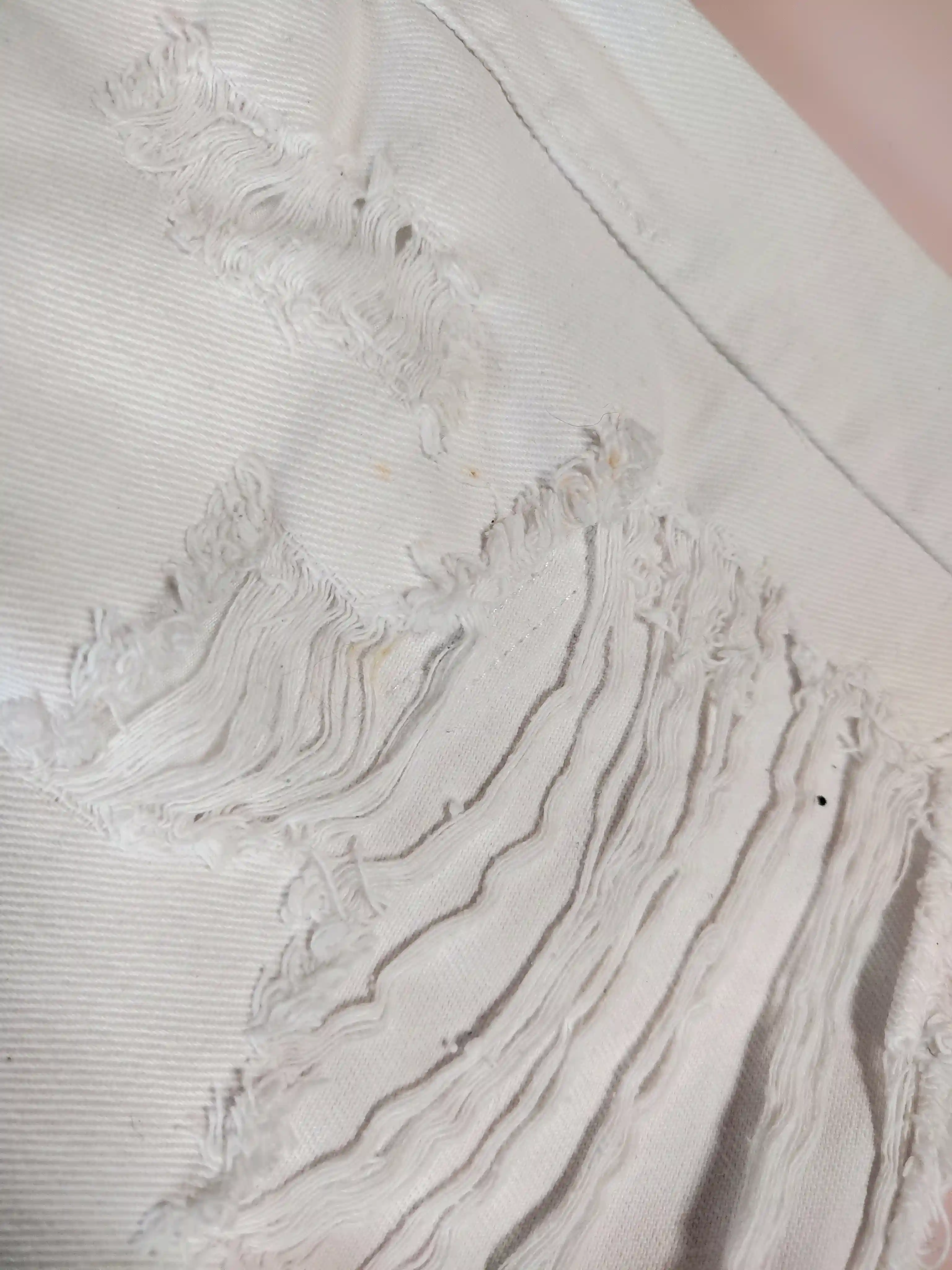 Bílé džínové šortky Missguided vel. 40