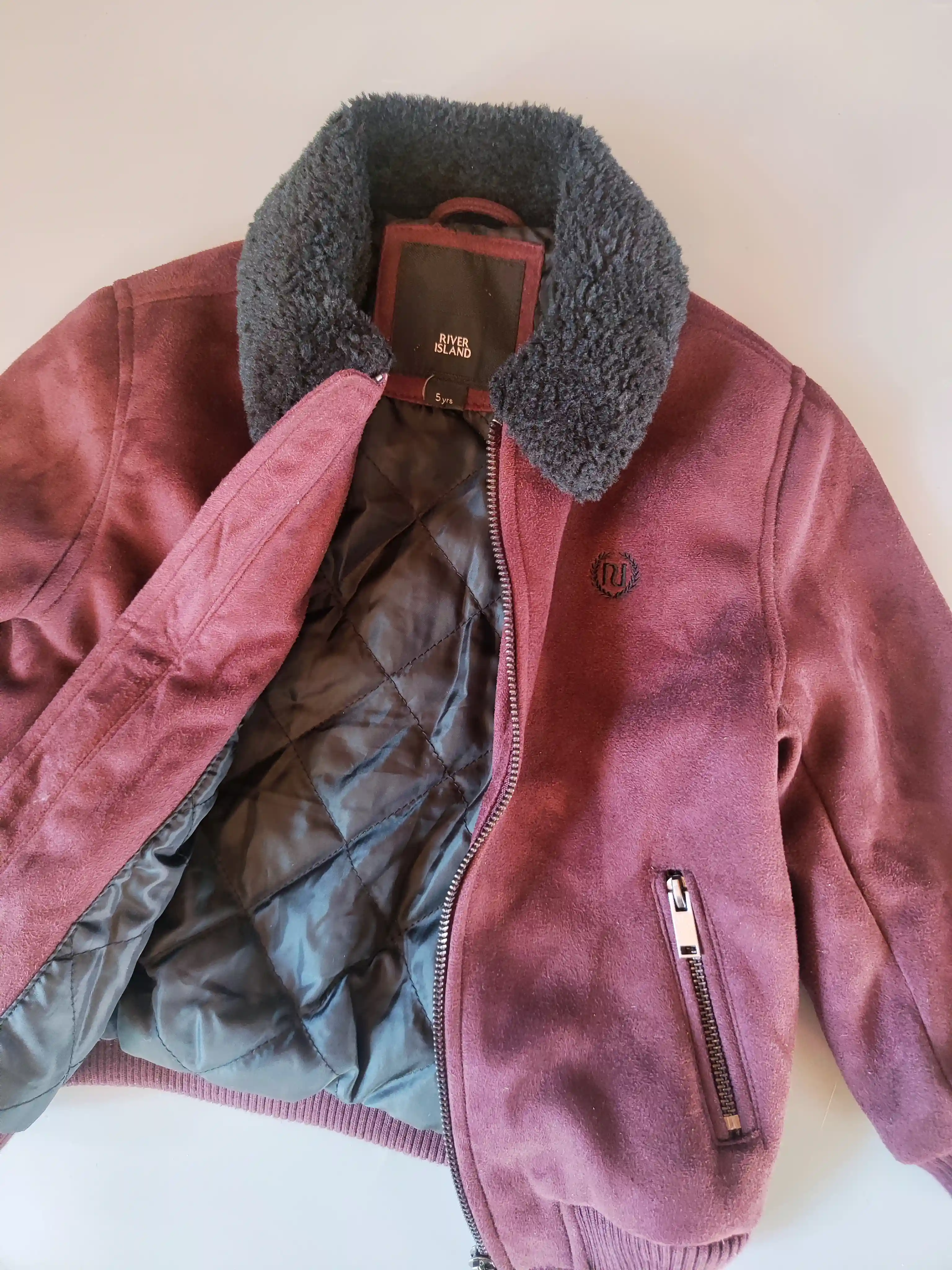 Bunda River Island vel. 110 tmavá vínová 