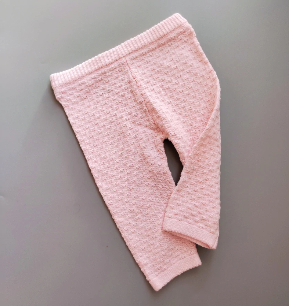 Pletené kalhoty Nutmeg vel. 68 růžové