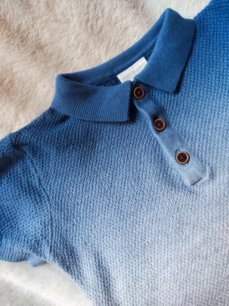 Úpletové polo tričko F&F vel. 80